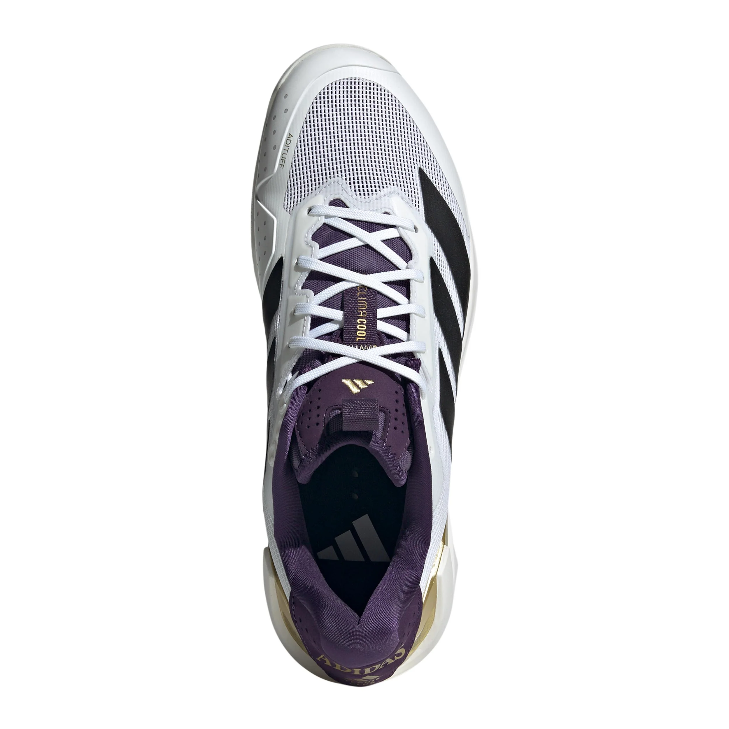Adizero Ubersonic 5 Allcourtschuh Herren - weißaluminium, gold - Image 3