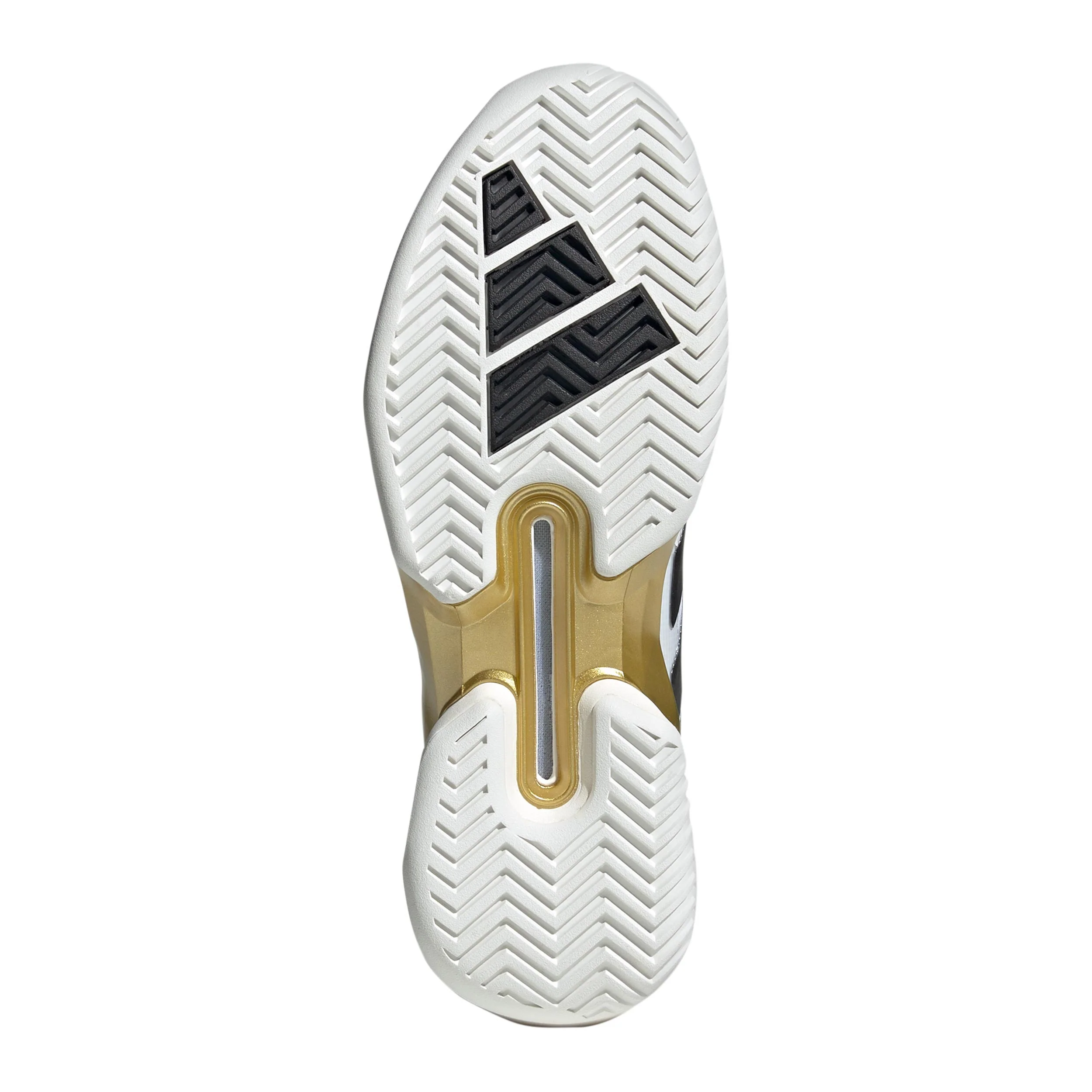 Adizero Ubersonic 5 Allcourtschuh Herren - weißaluminium, gold - Image 4