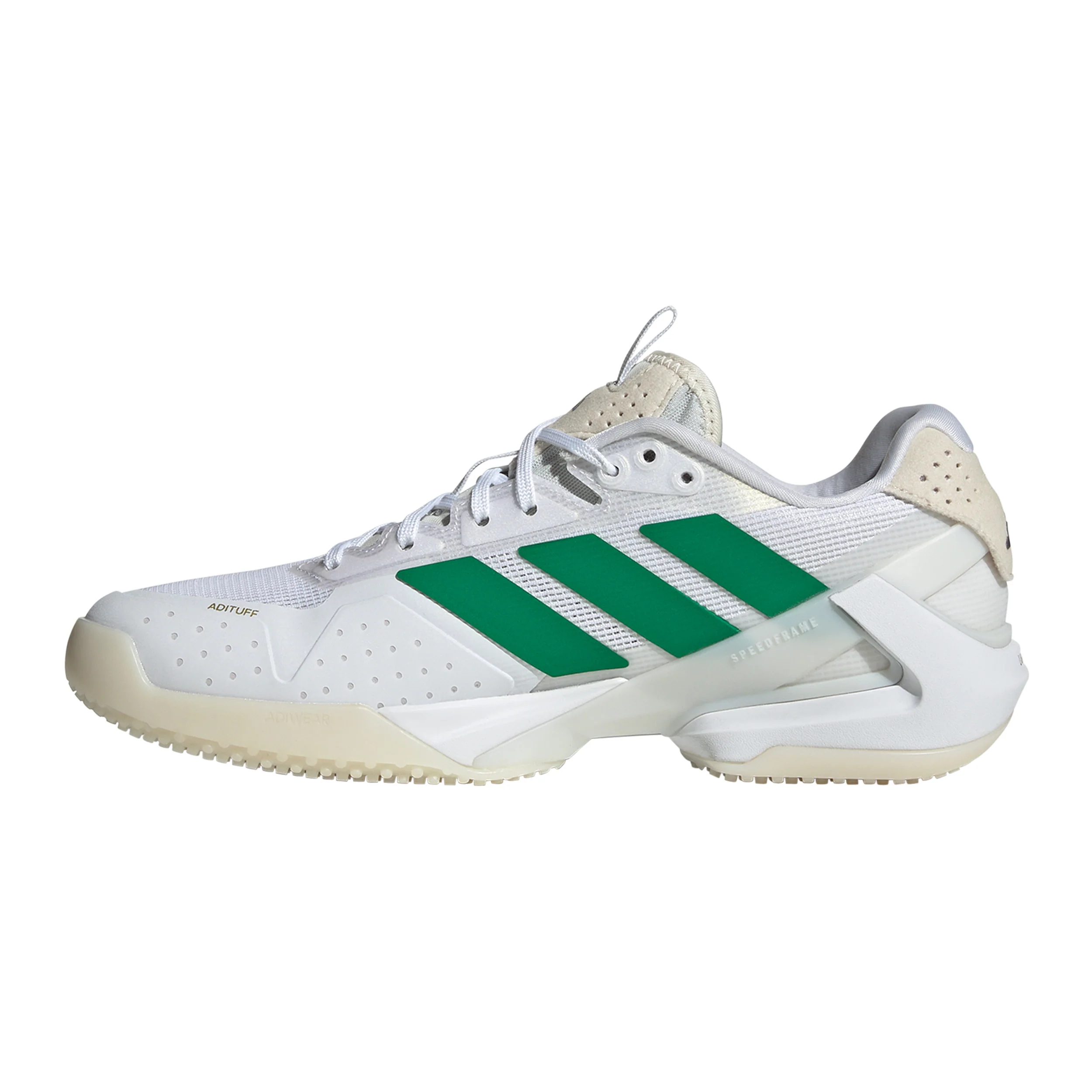adizero Ubersonic 5 Rasenschuh Damen - weiß, grün - Image 2