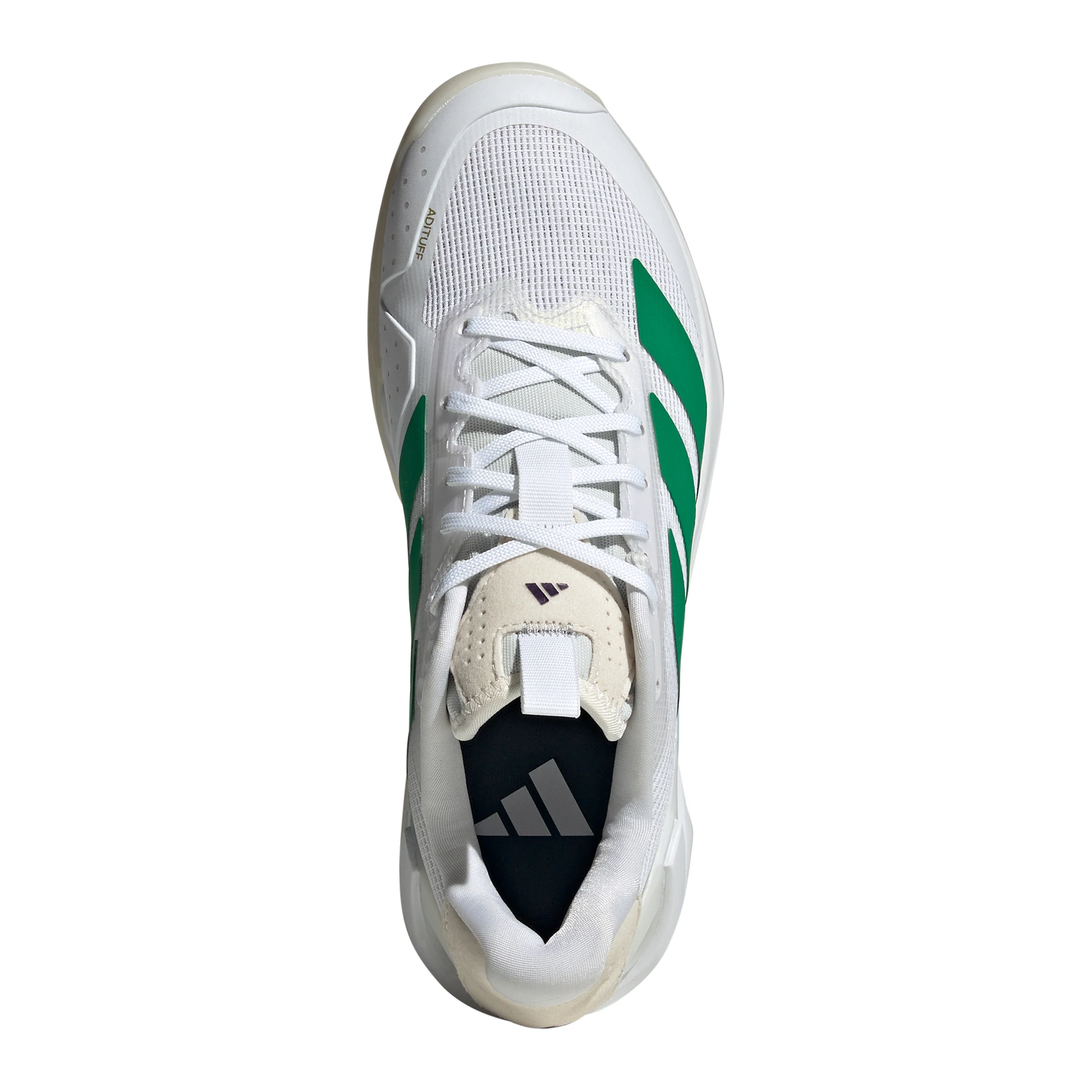 adizero Ubersonic 5 Rasenschuh Damen - weiß, grün - Image 3