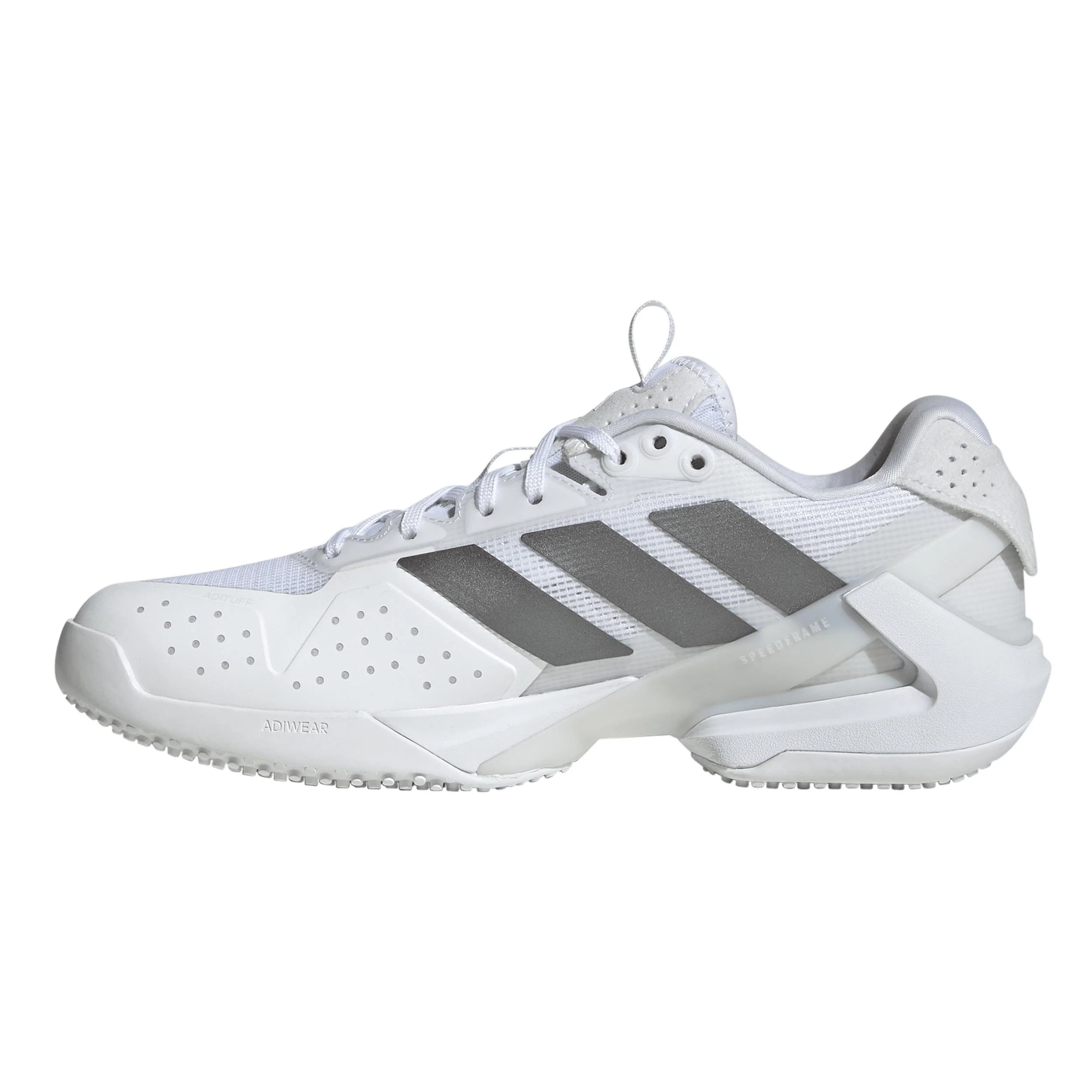 adizero Ubersonic 5 Rasenschuh Damen - weiß, silber - Image 2
