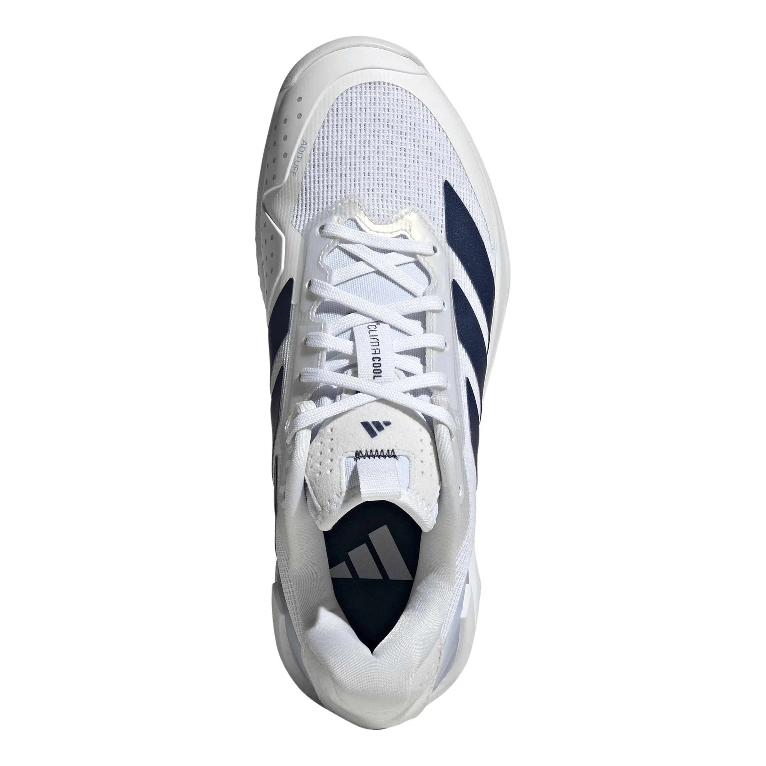 adizero Ubersonic 5 Sandplatzschuh Damen - weiß, dunkelblau - Image 3