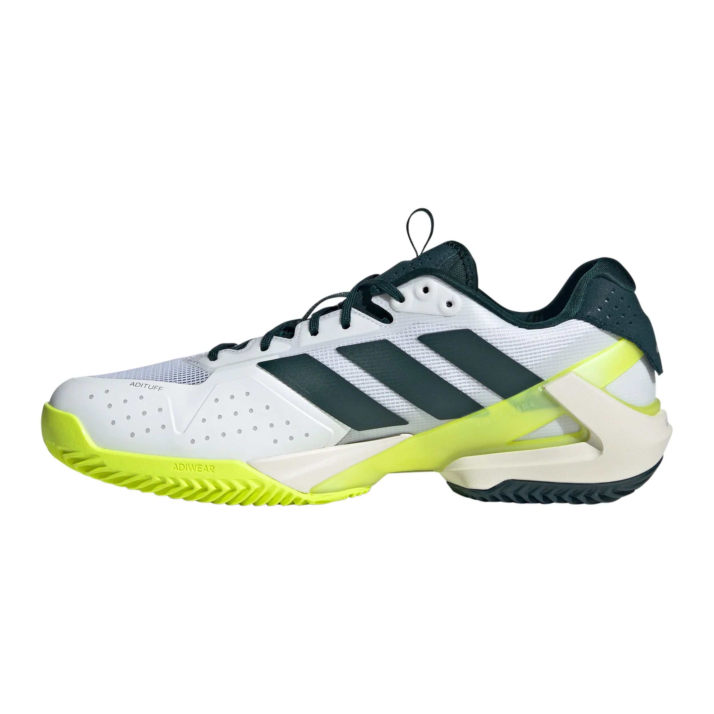adizero Ubersonic 5 Sandplatzschuh Herren - weiß, dunkelgrün - Image 2