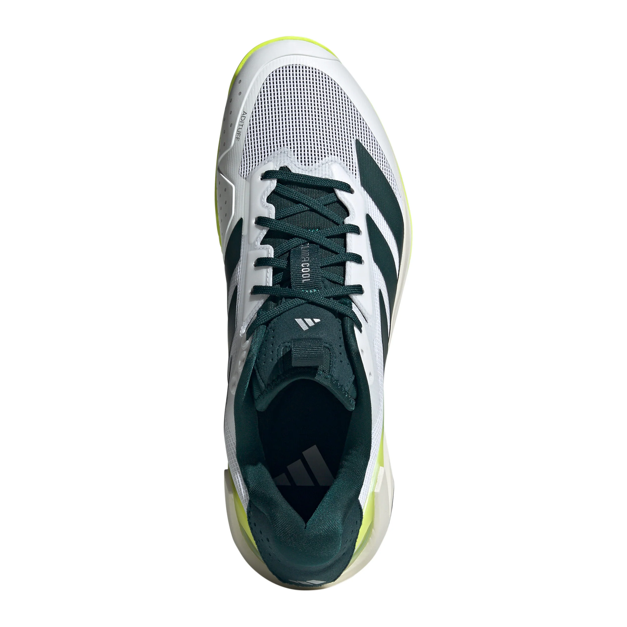 adizero Ubersonic 5 Sandplatzschuh Herren - weiß, dunkelgrün - Image 3
