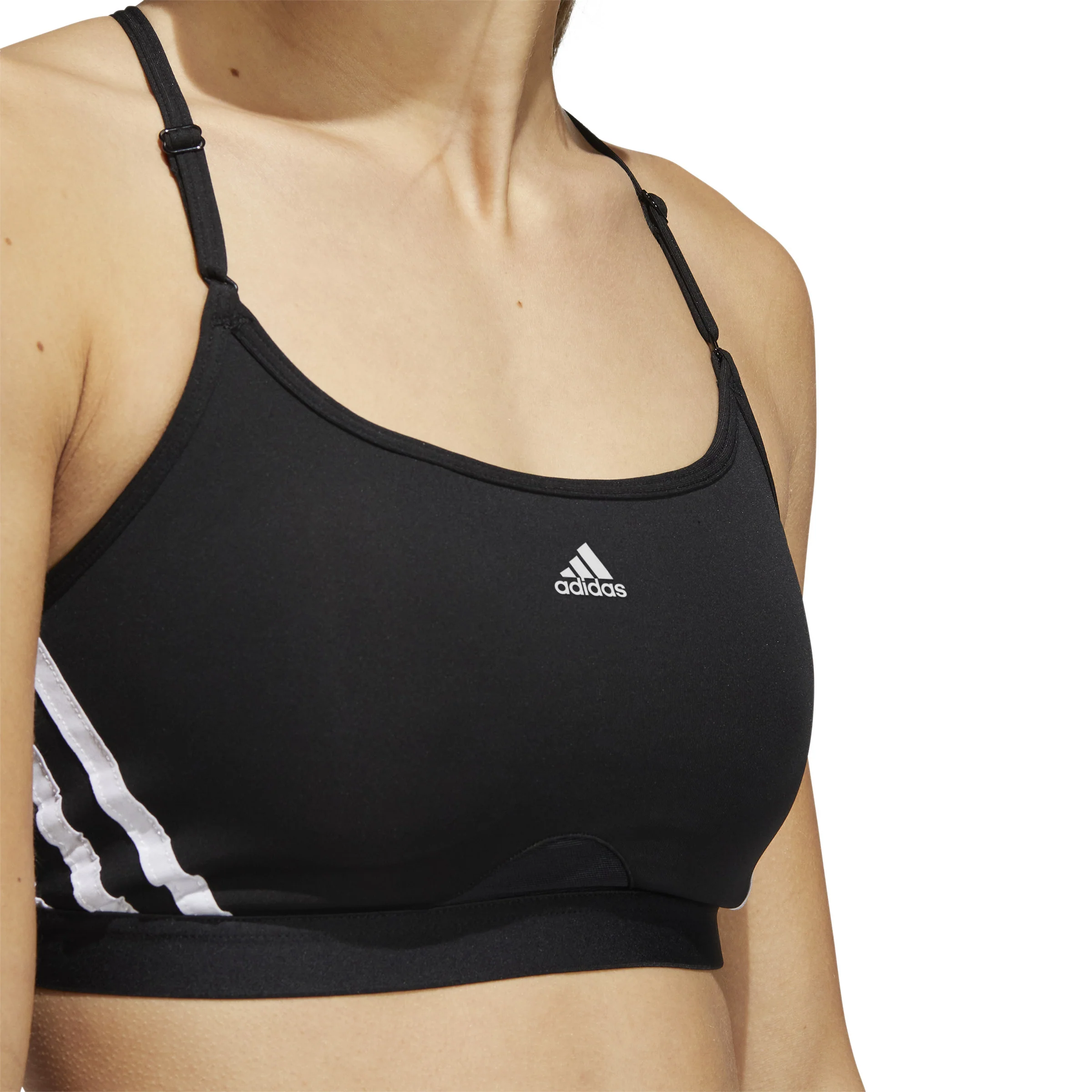 Aeroreact Low-Support 3Stripes Sport-BH Damen - schwarz - Image 6