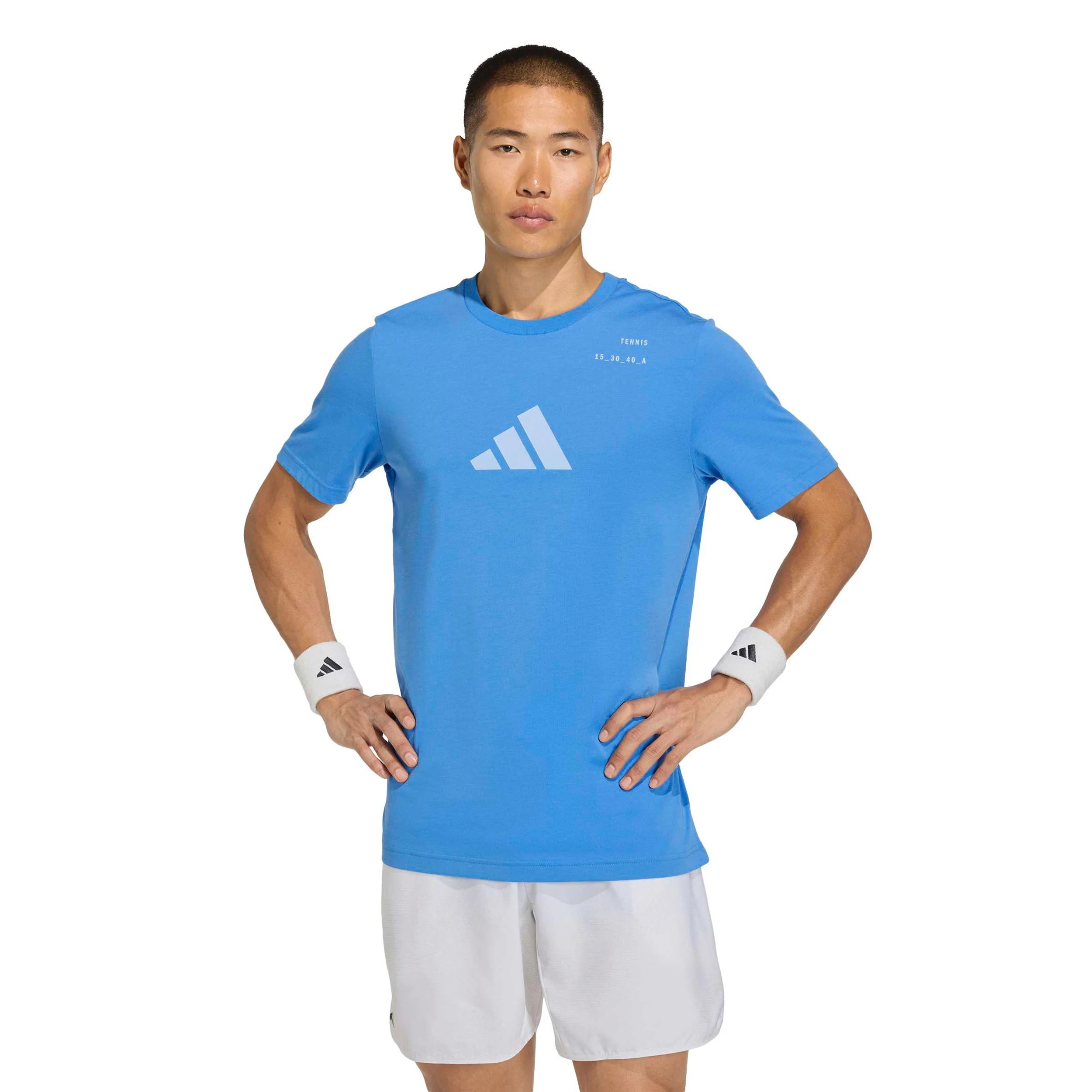Category Graphic T-Shirt Herren - türkis, weiß - Image 2