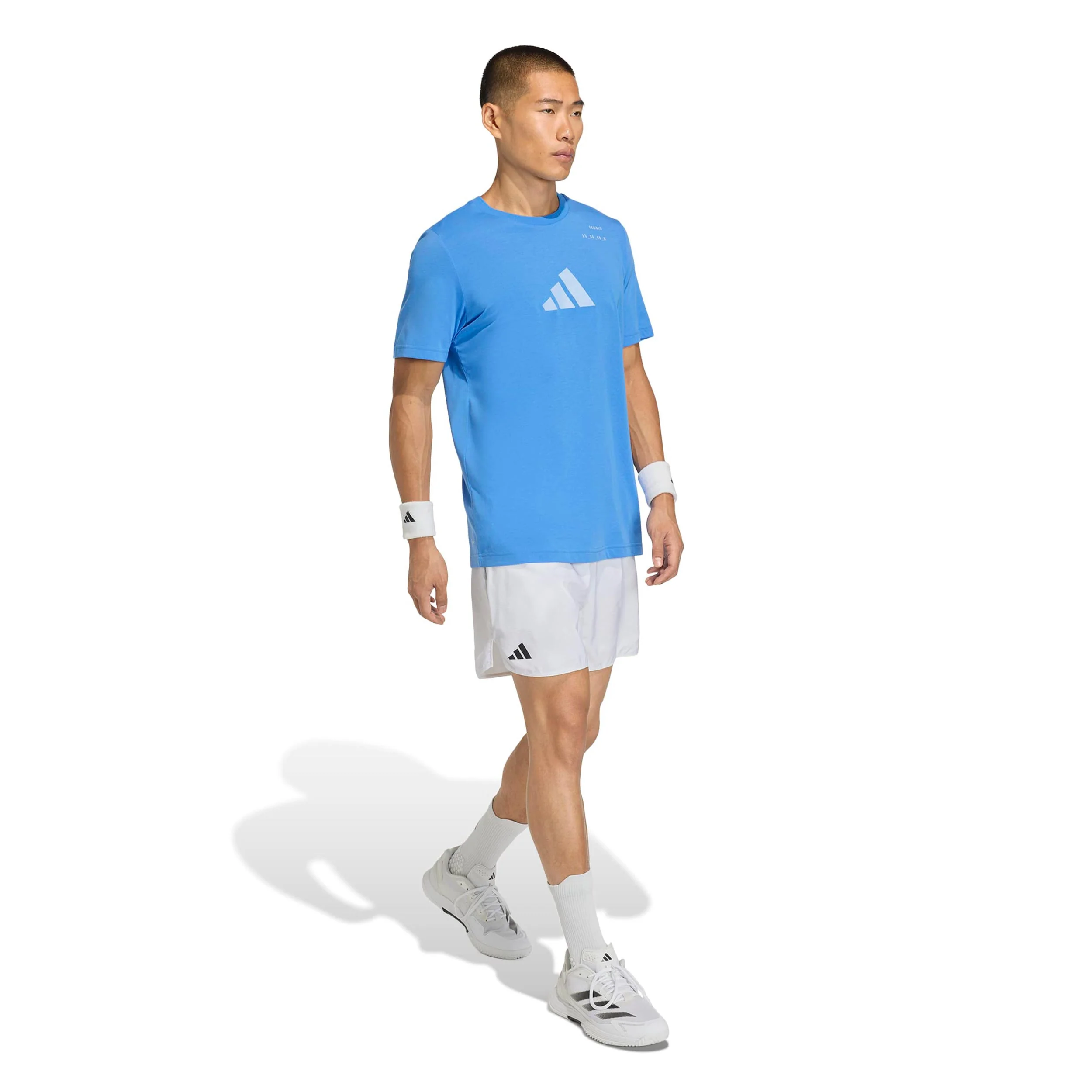 Category Graphic T-Shirt Herren - türkis, weiß - Image 4