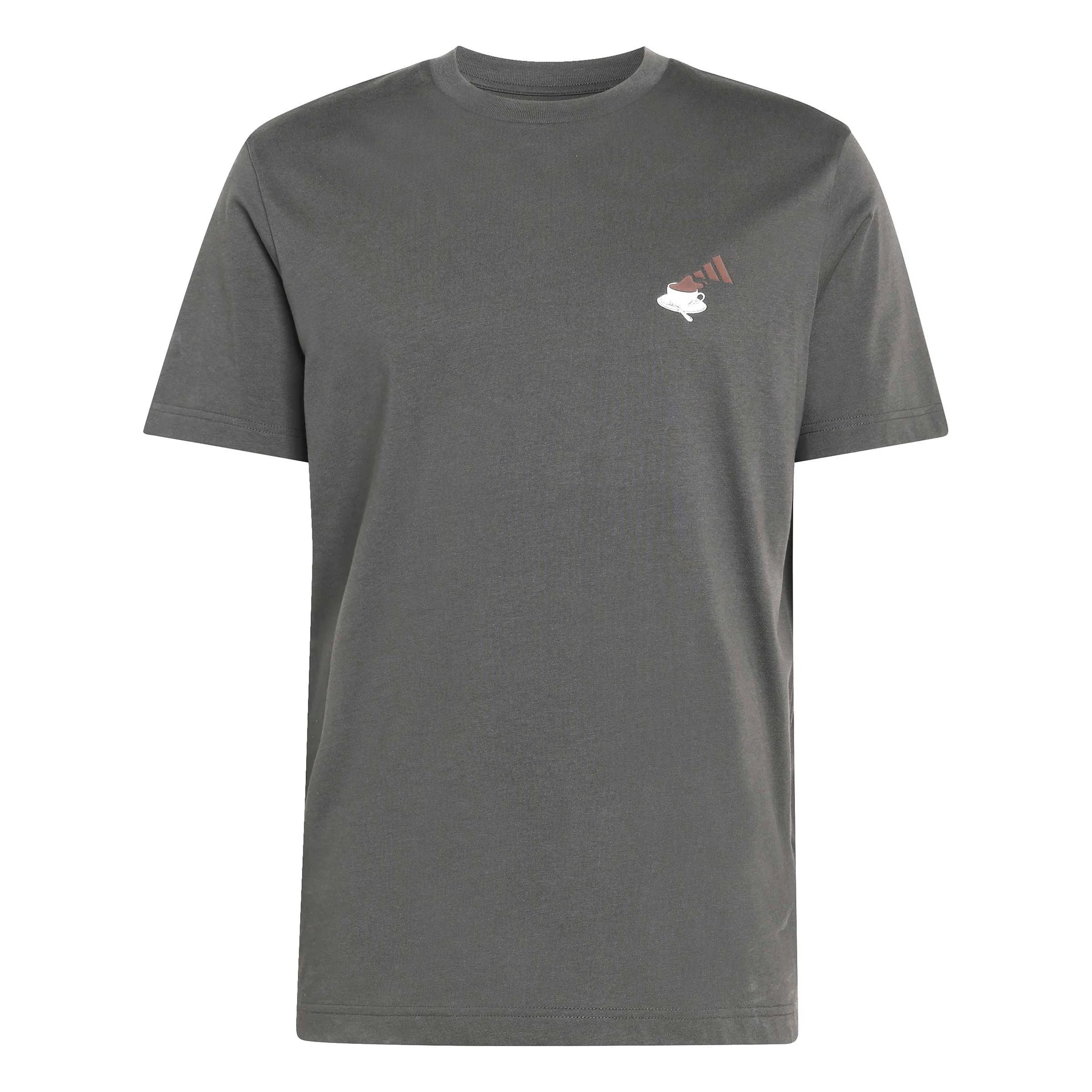 Cheesecake Graphic T-Shirt Herren - dunkelgrau, weiß