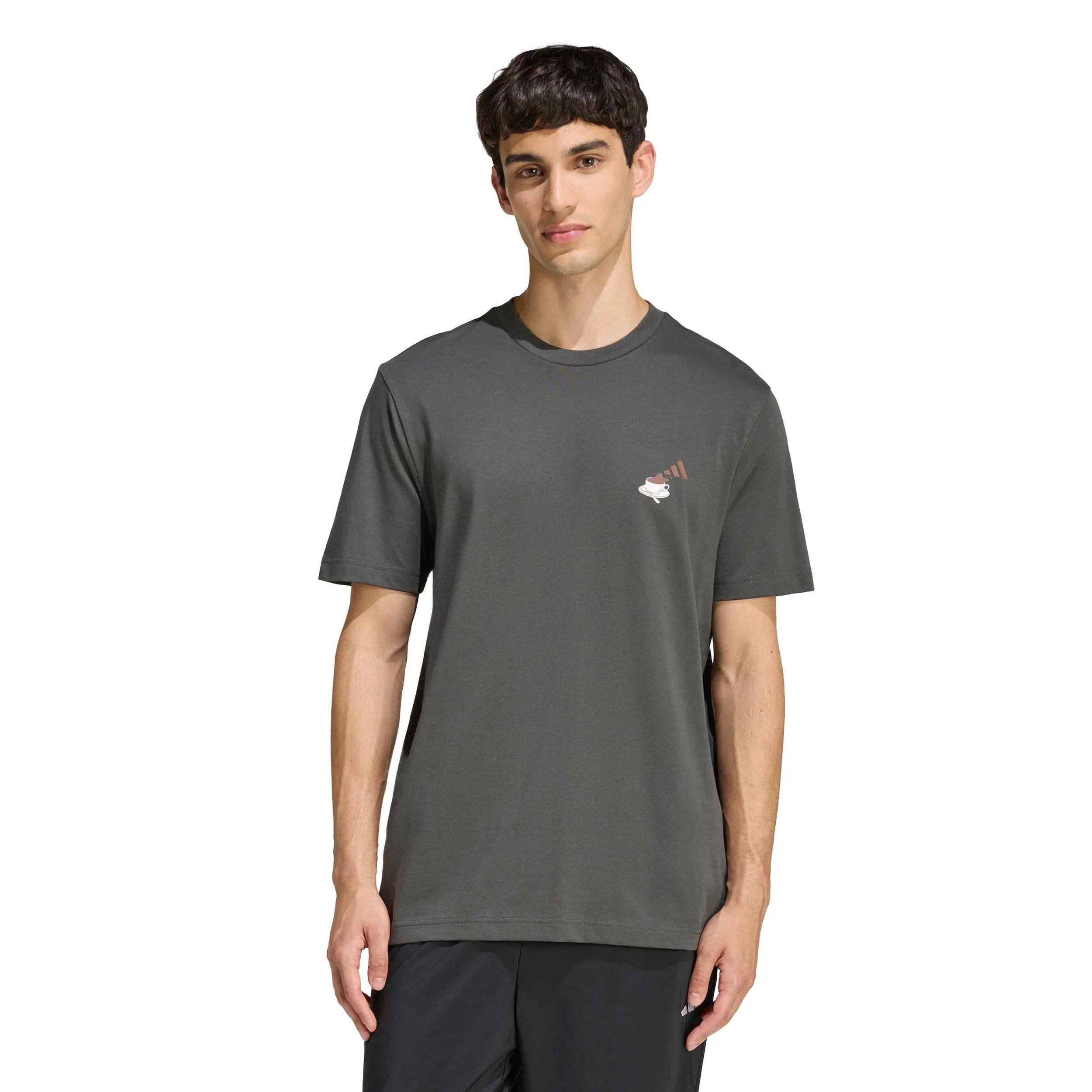 Cheesecake Graphic T-Shirt Herren - dunkelgrau, weiß - Image 2