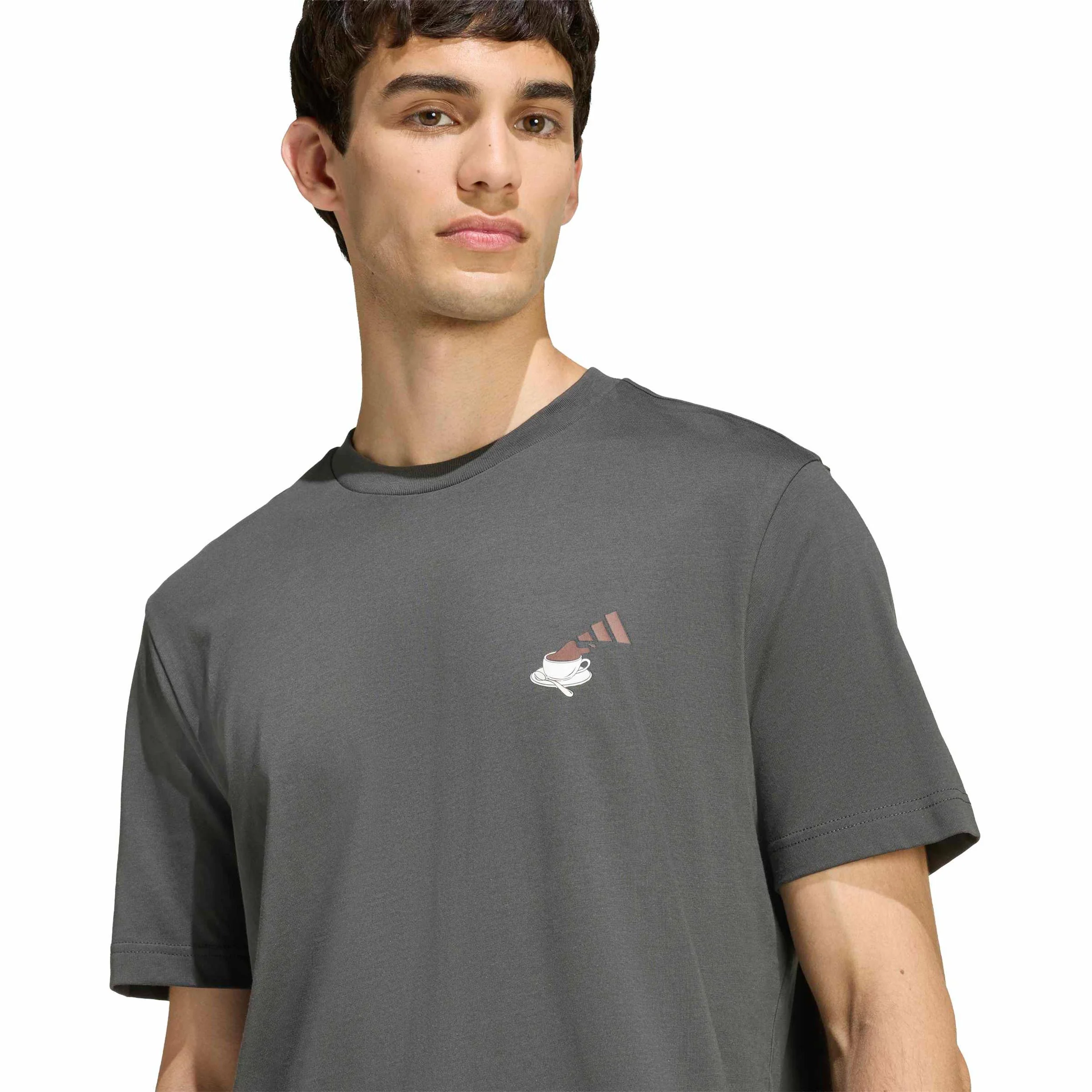 Cheesecake Graphic T-Shirt Herren - dunkelgrau, weiß - Image 5