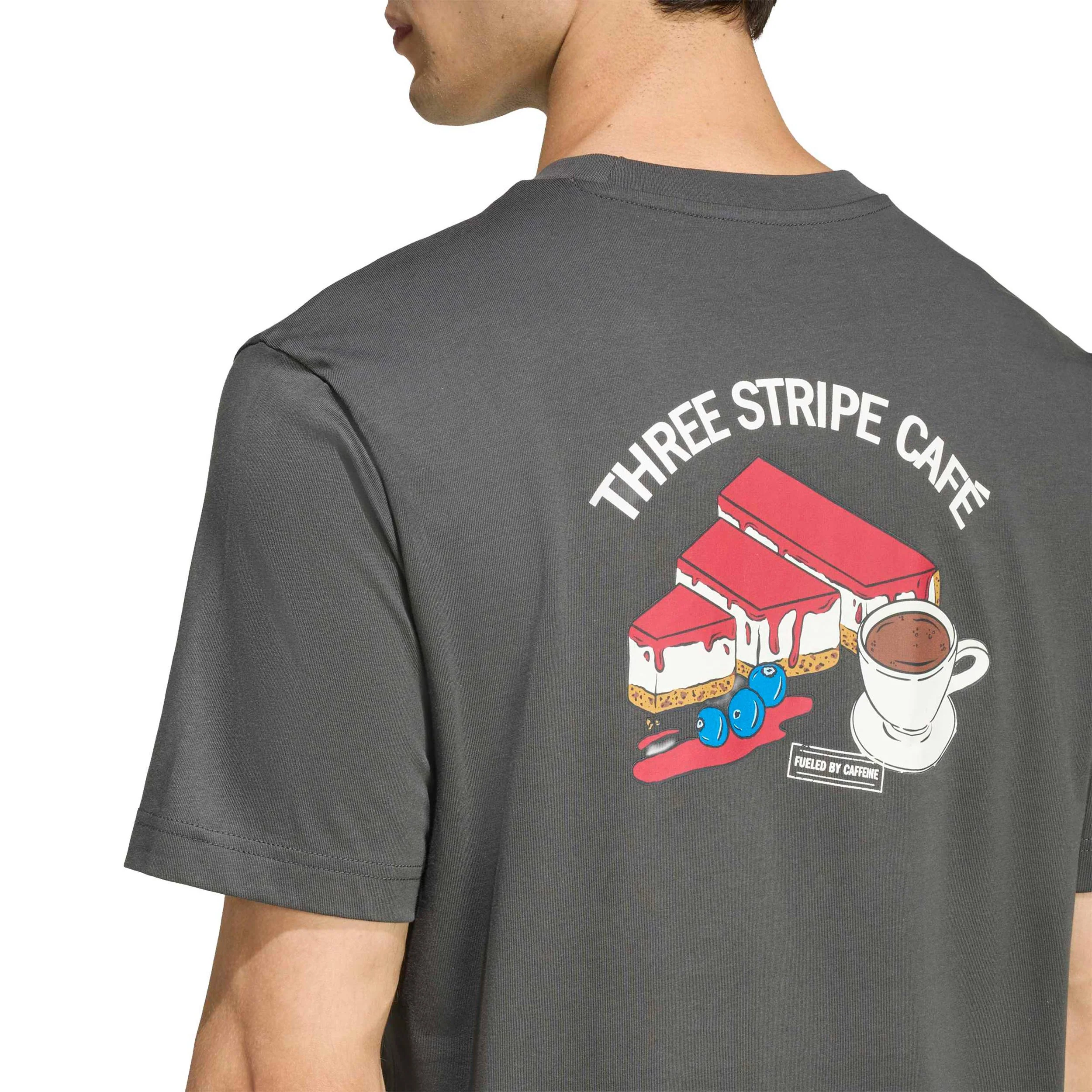 Cheesecake Graphic T-Shirt Herren - dunkelgrau, weiß - Image 6
