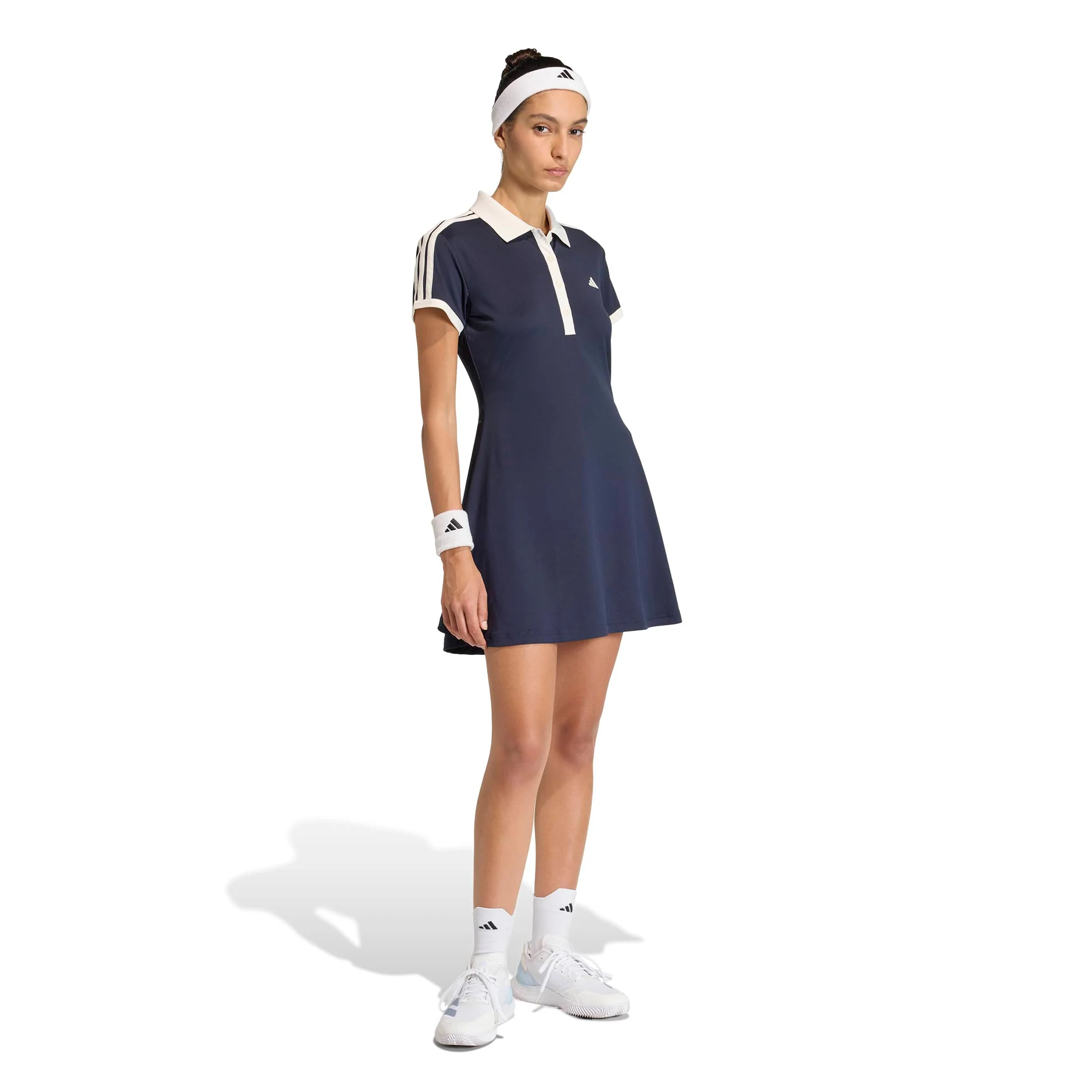 Classics Kleid Damen - dunkelblau, beige - Image 5