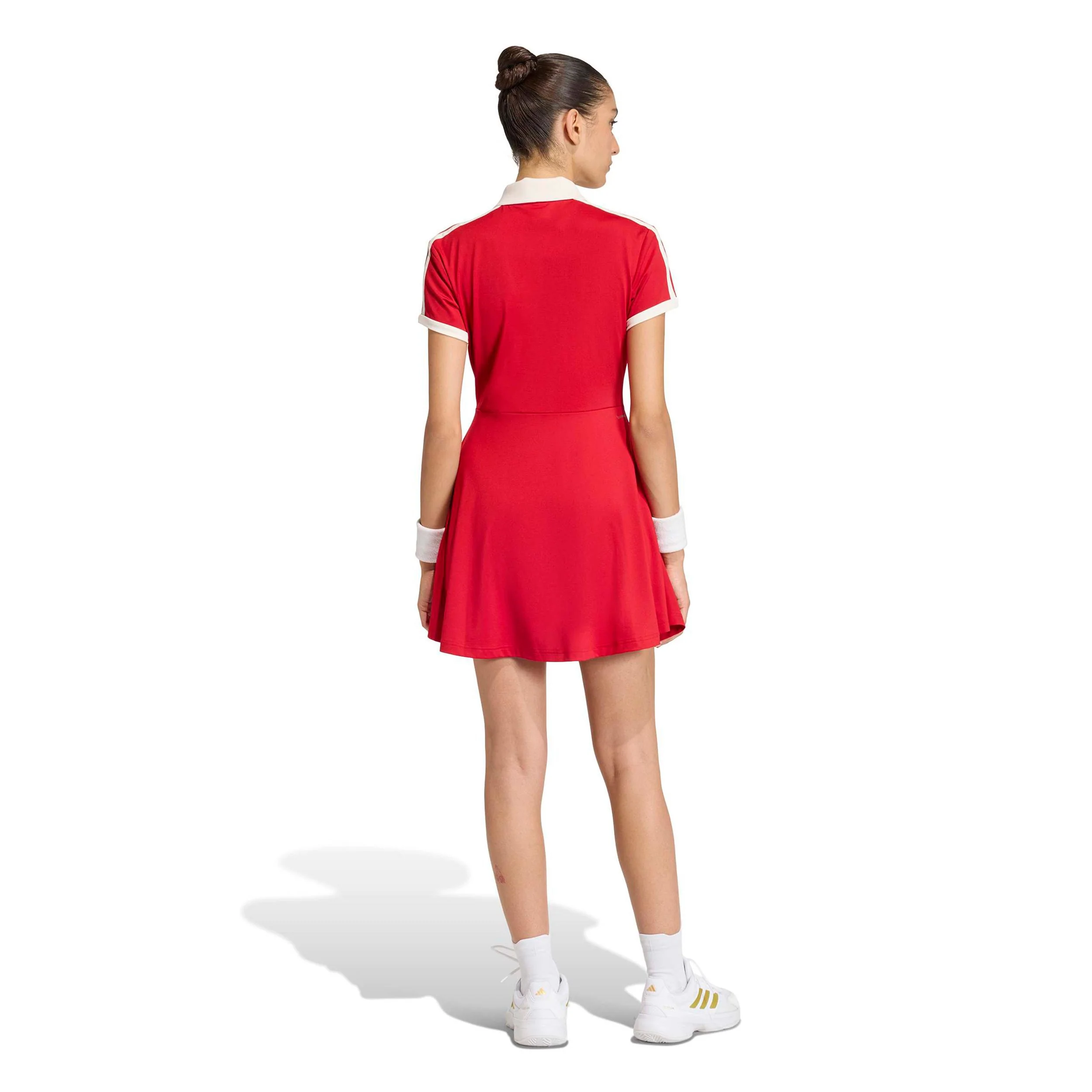 Classics Kleid Damen - rot, beige - Image 4