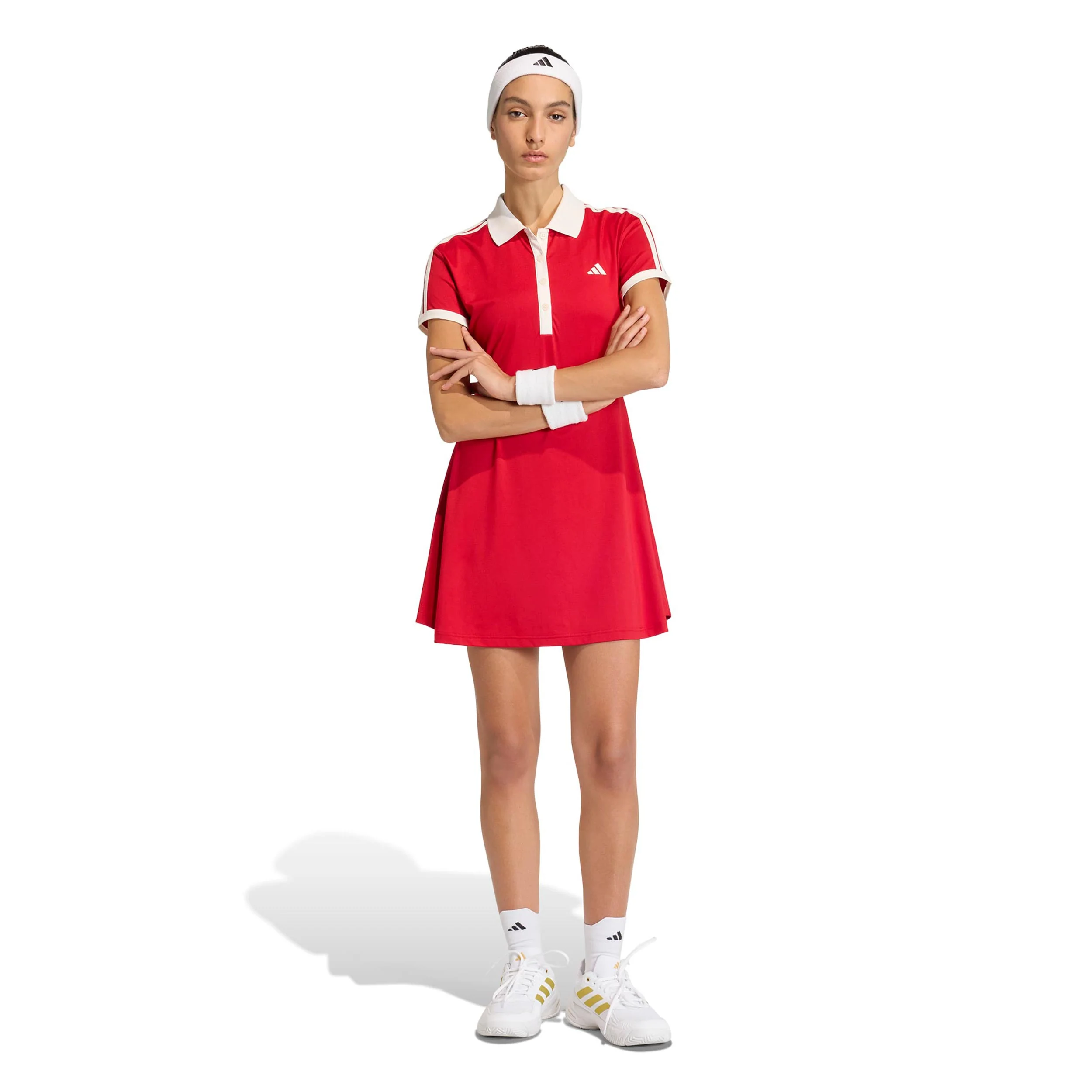 Classics Kleid Damen - rot, beige - Image 5