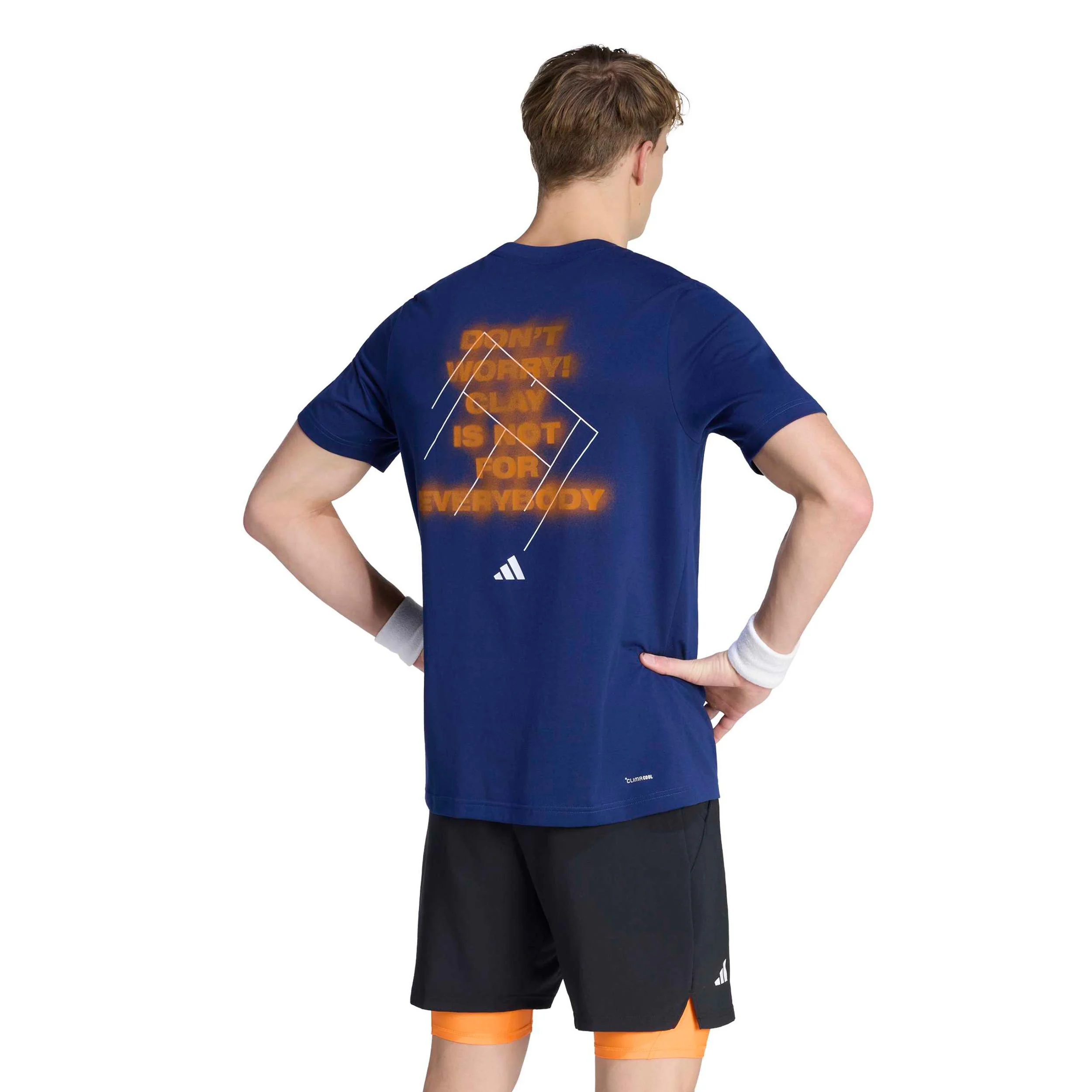 Clay T-Shirt Herren - dunkelblau, rost - Image 3