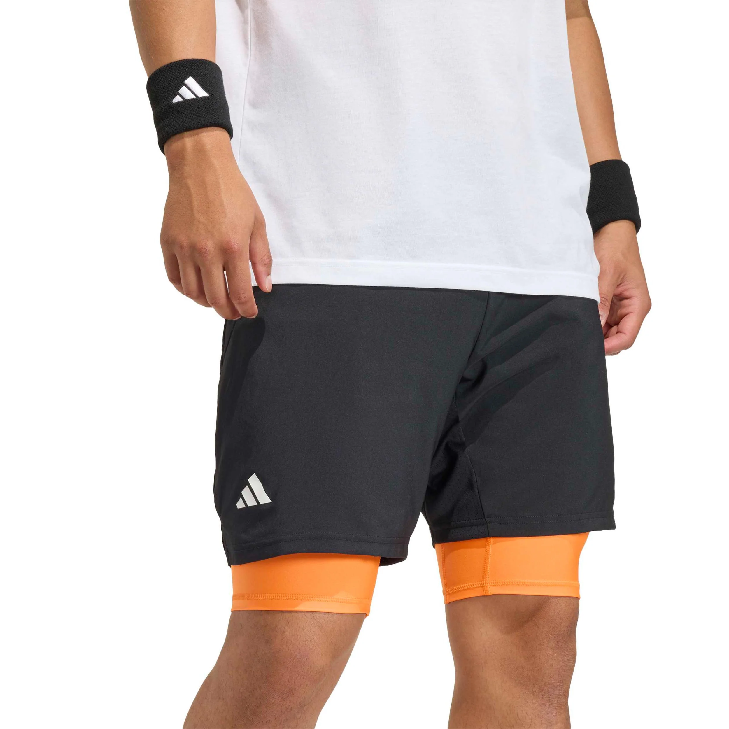 Club 2In1 Shorts Herren-schwarz, orange - Image 5