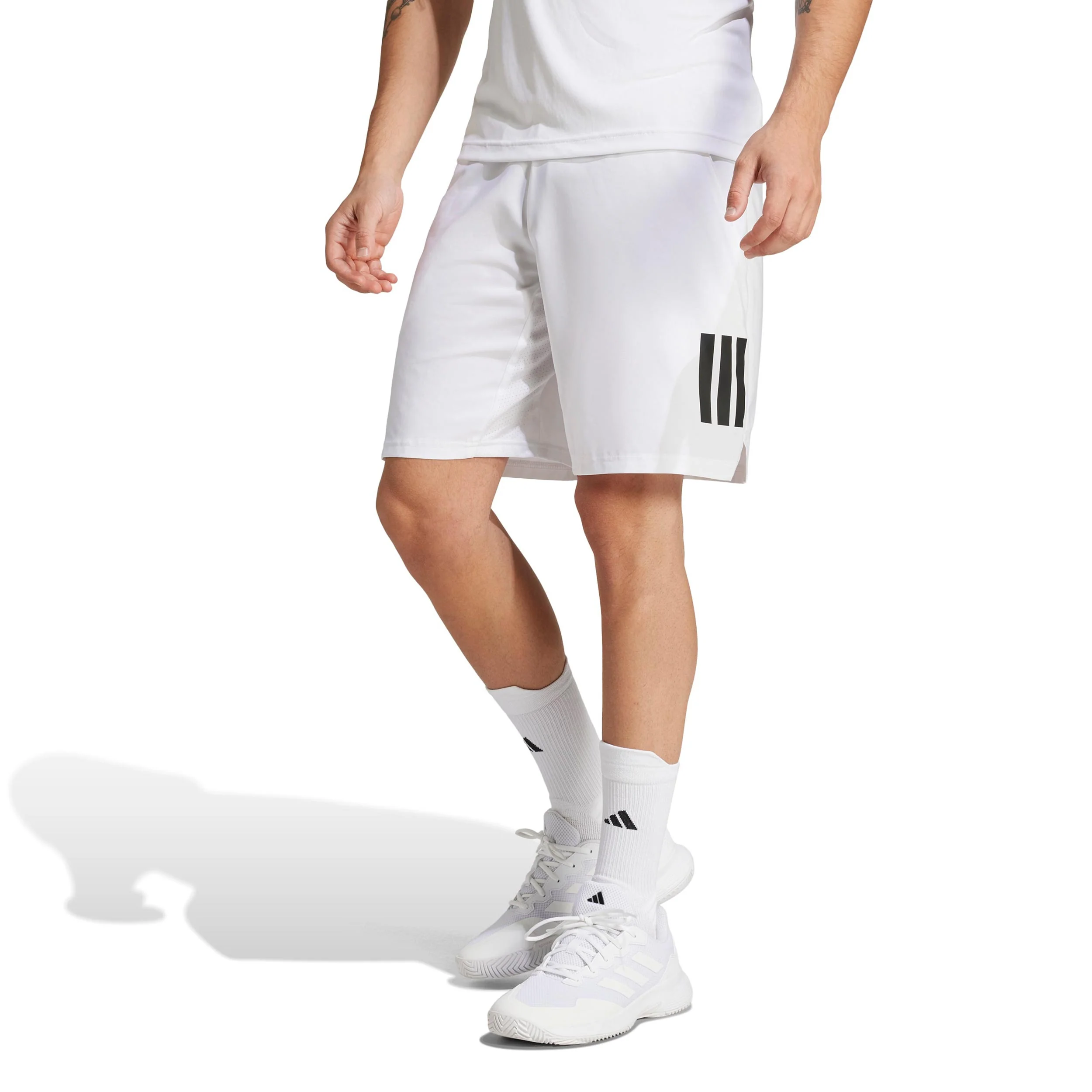 Club 3Stripes 7in Shorts Herren-Weiß - Image 2