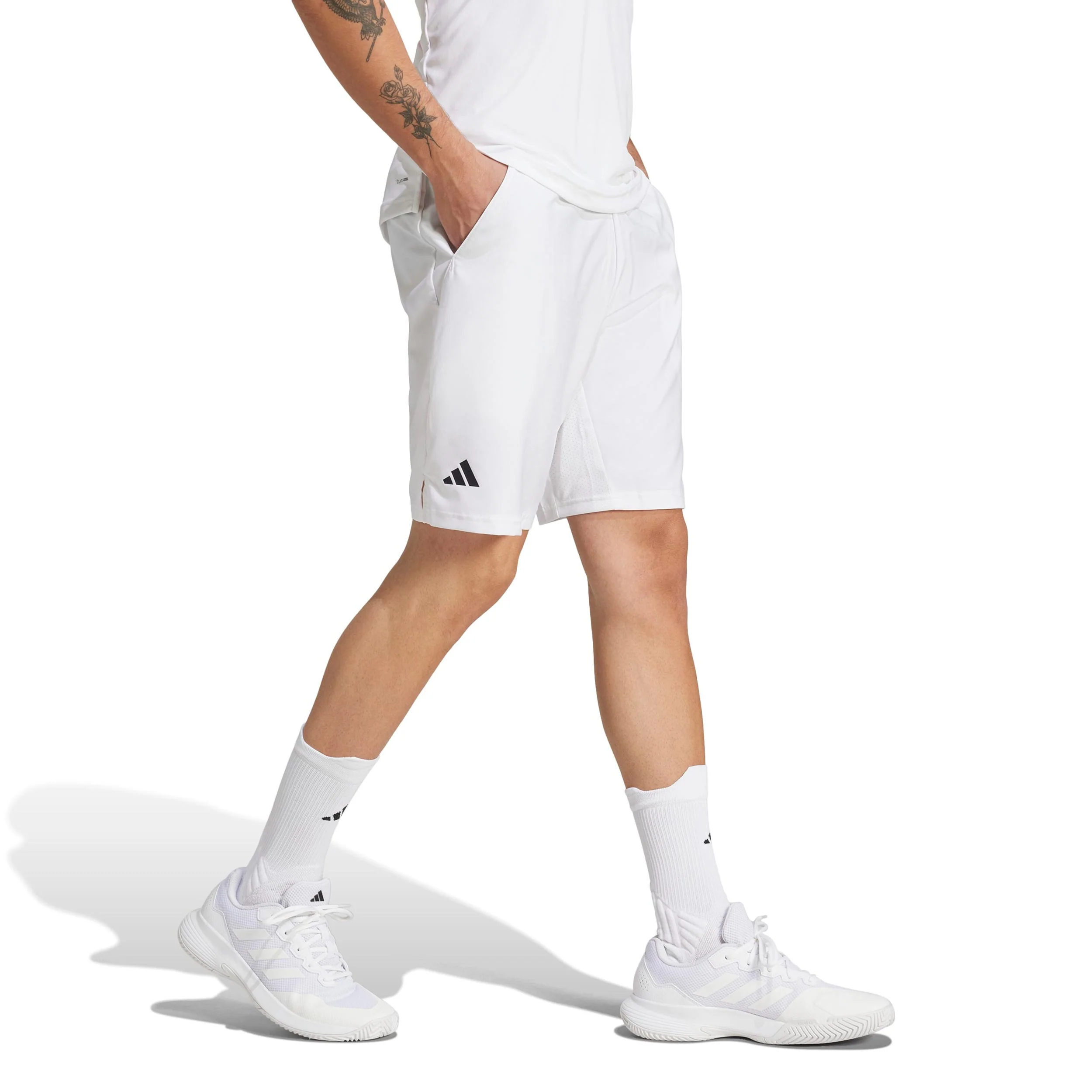 Club 3Stripes 7in Shorts Herren-Weiß - Image 4