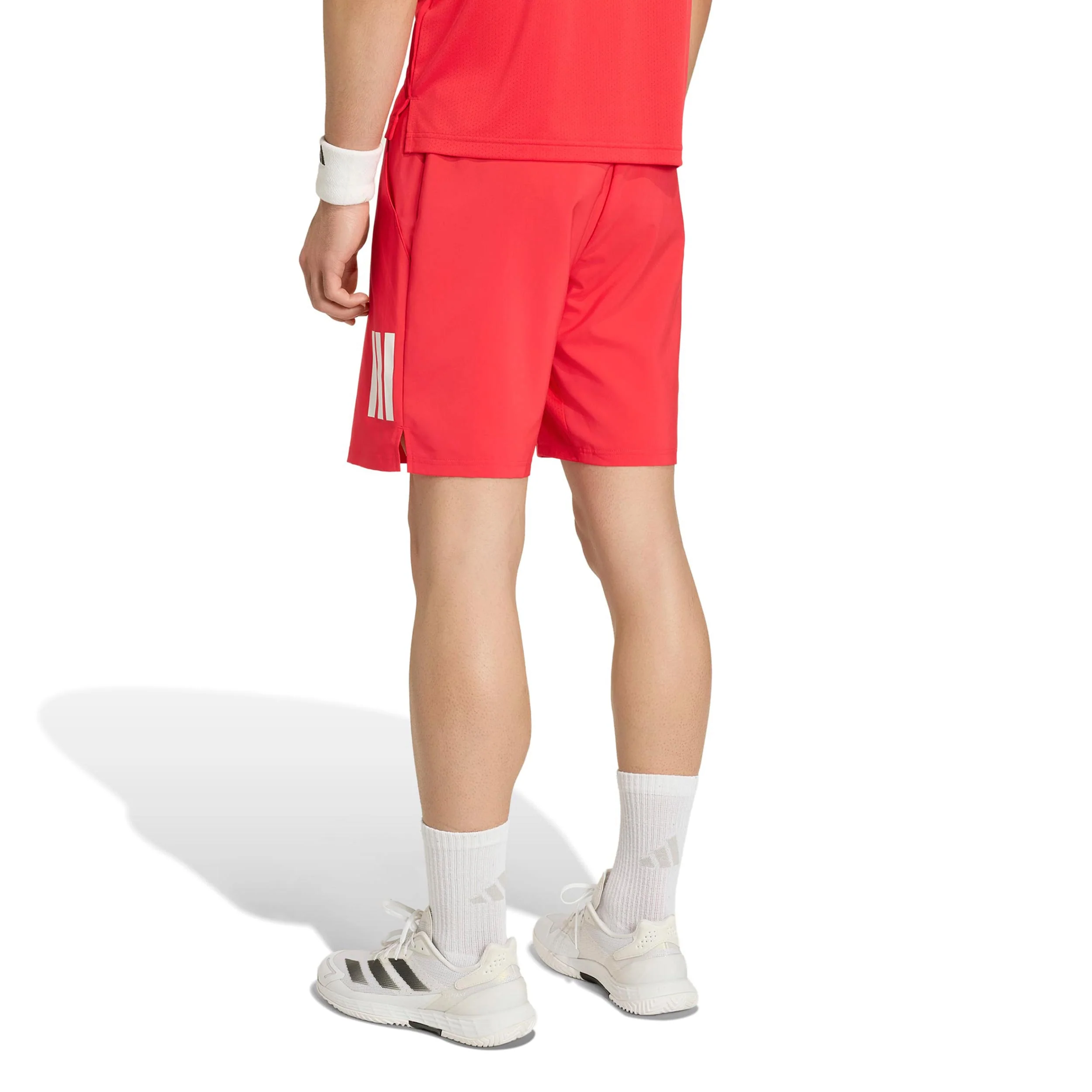 Club 3Stripes 7Inch Shorts Herren - rot, weiß - Image 3