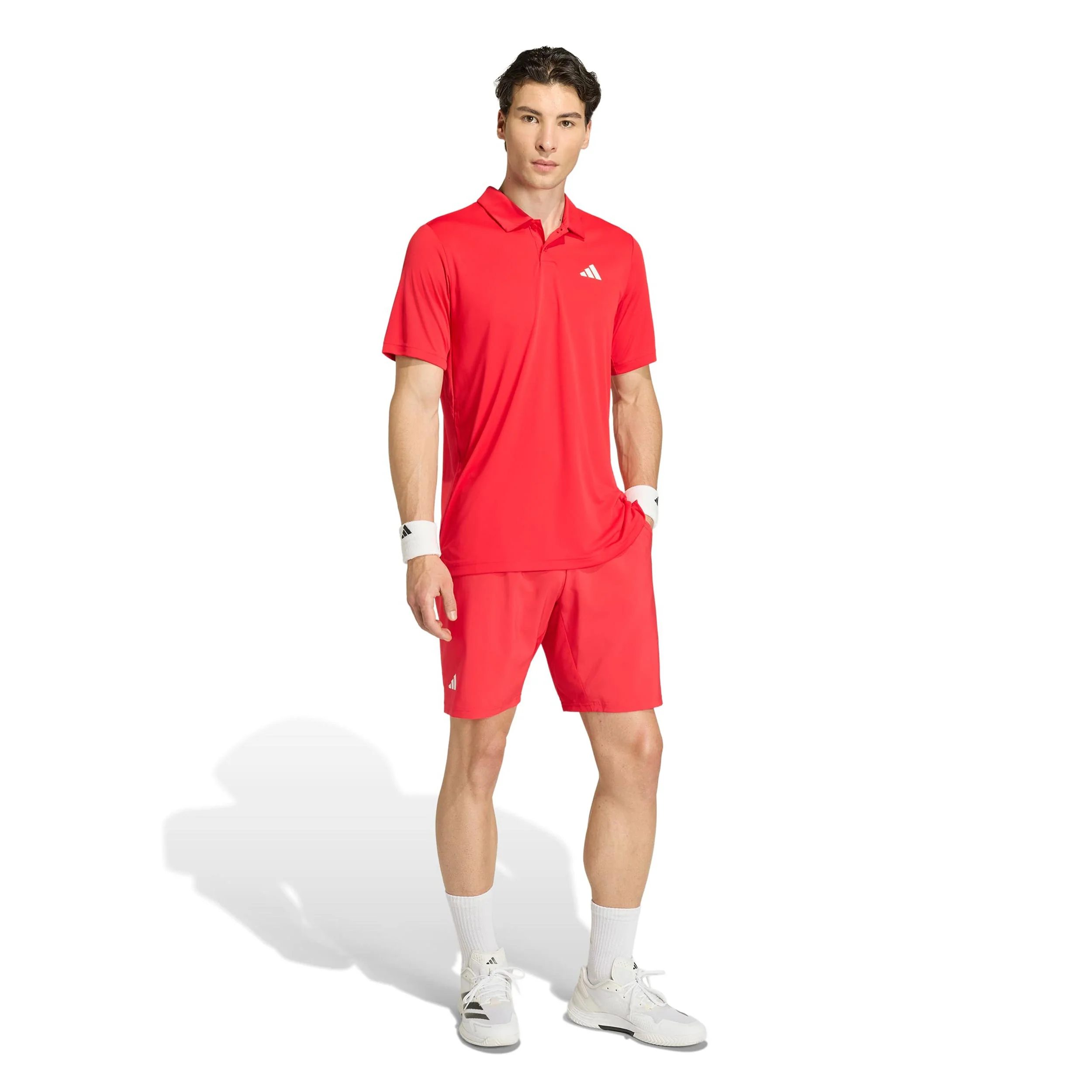 Club 3Stripes 7Inch Shorts Herren - rot, weiß - Image 4
