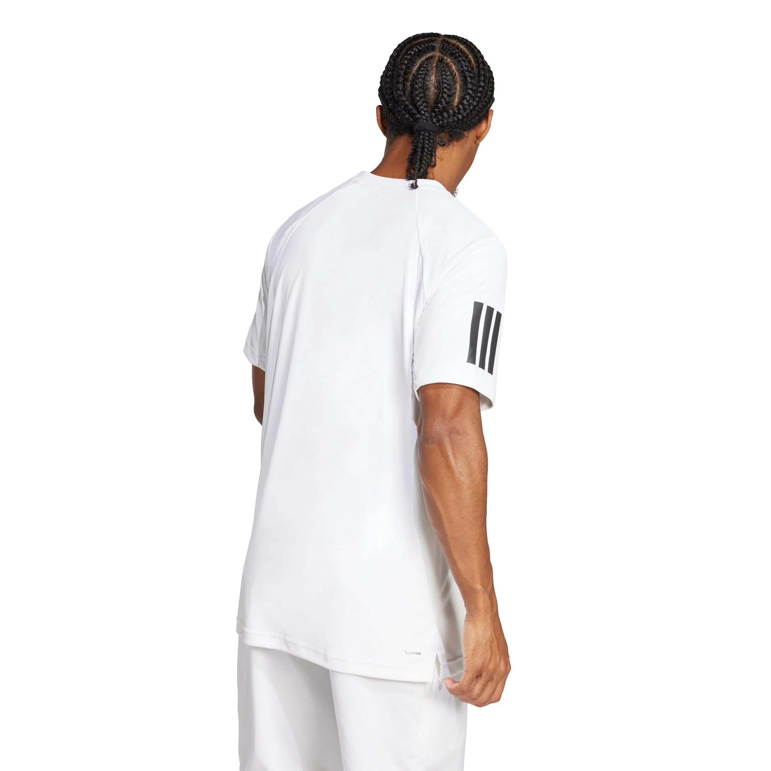 Club 3Stripes T-Shirt Herren-weiß - Image 3