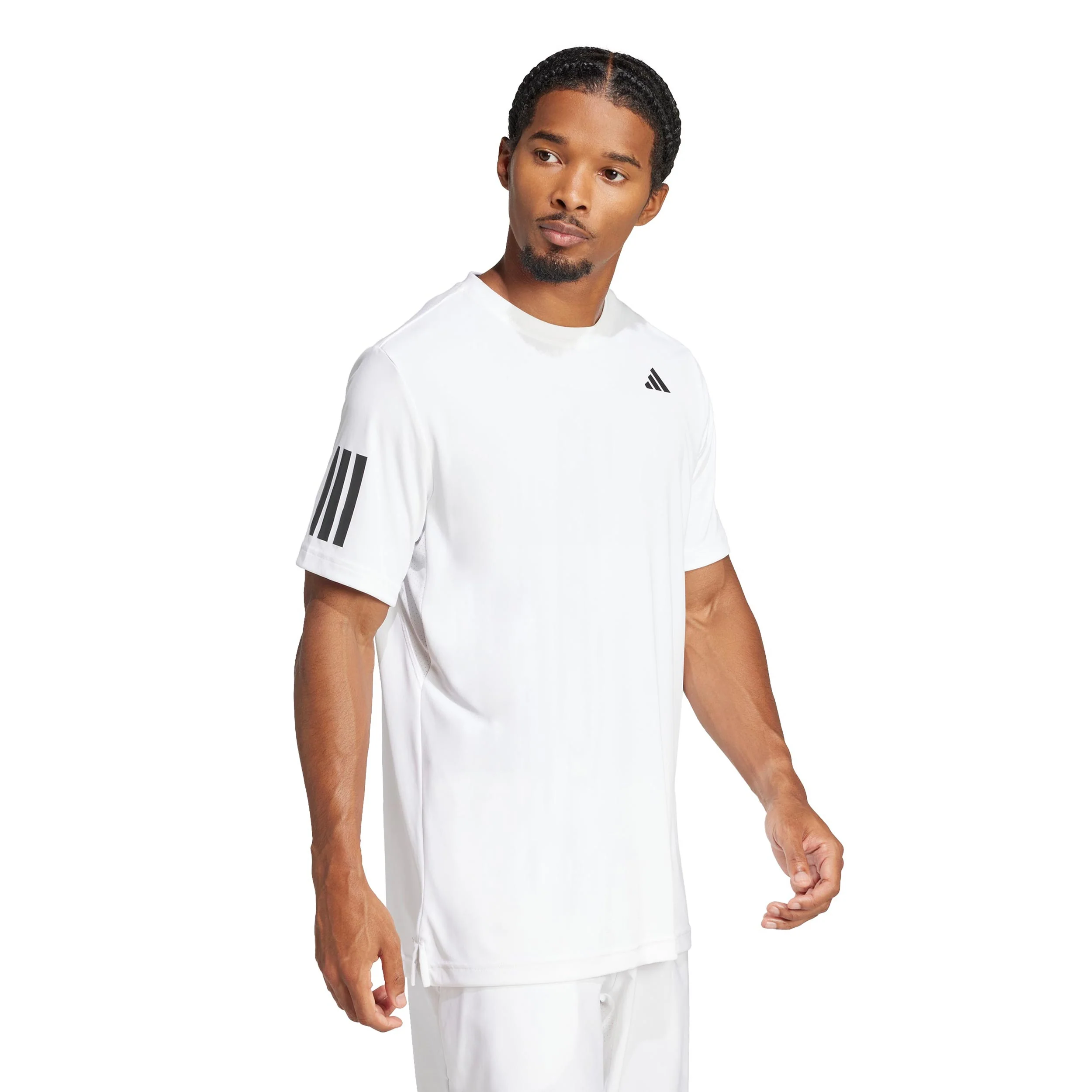 Club 3Stripes T-Shirt Herren-weiß - Image 4