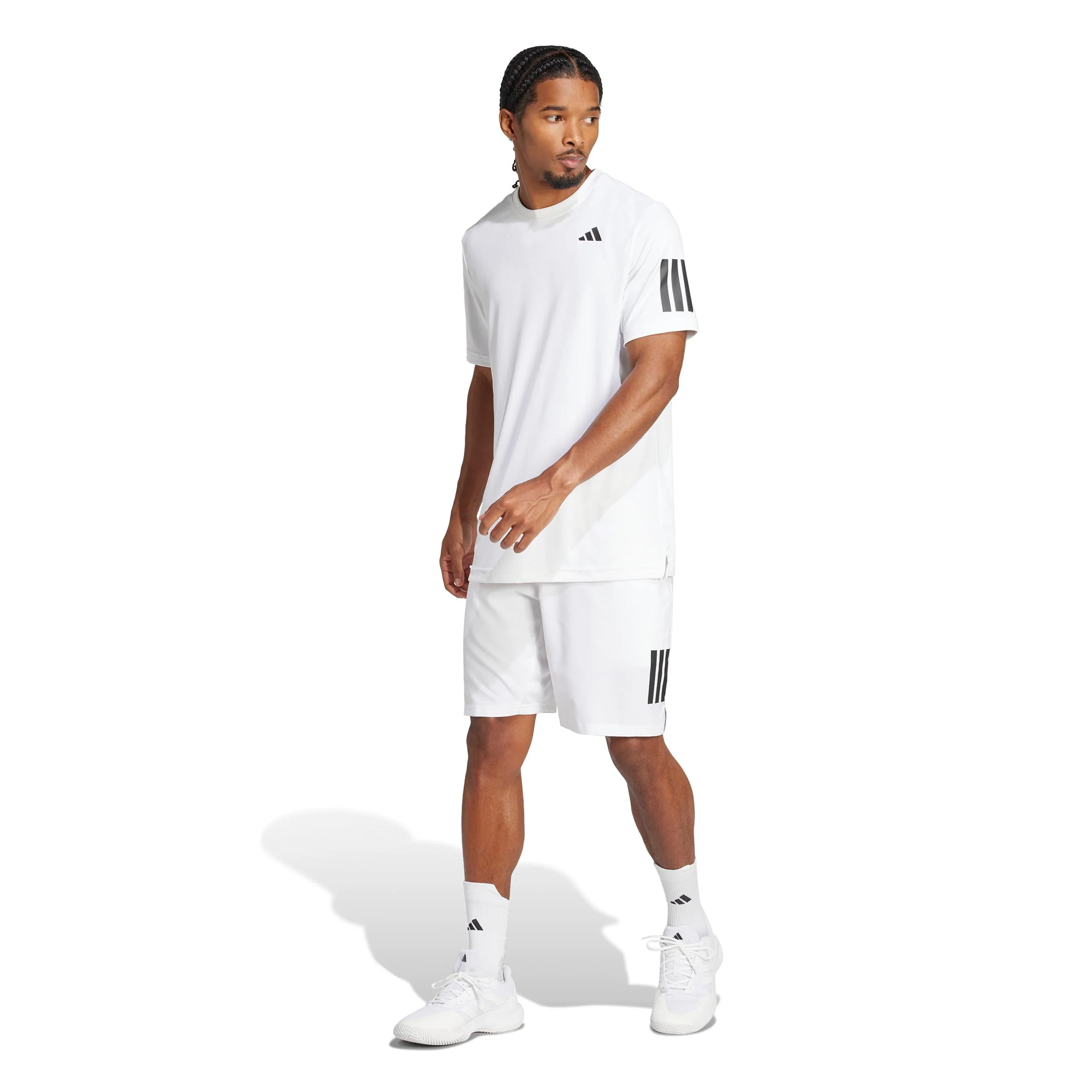 Club 3Stripes T-Shirt Herren-weiß - Image 5