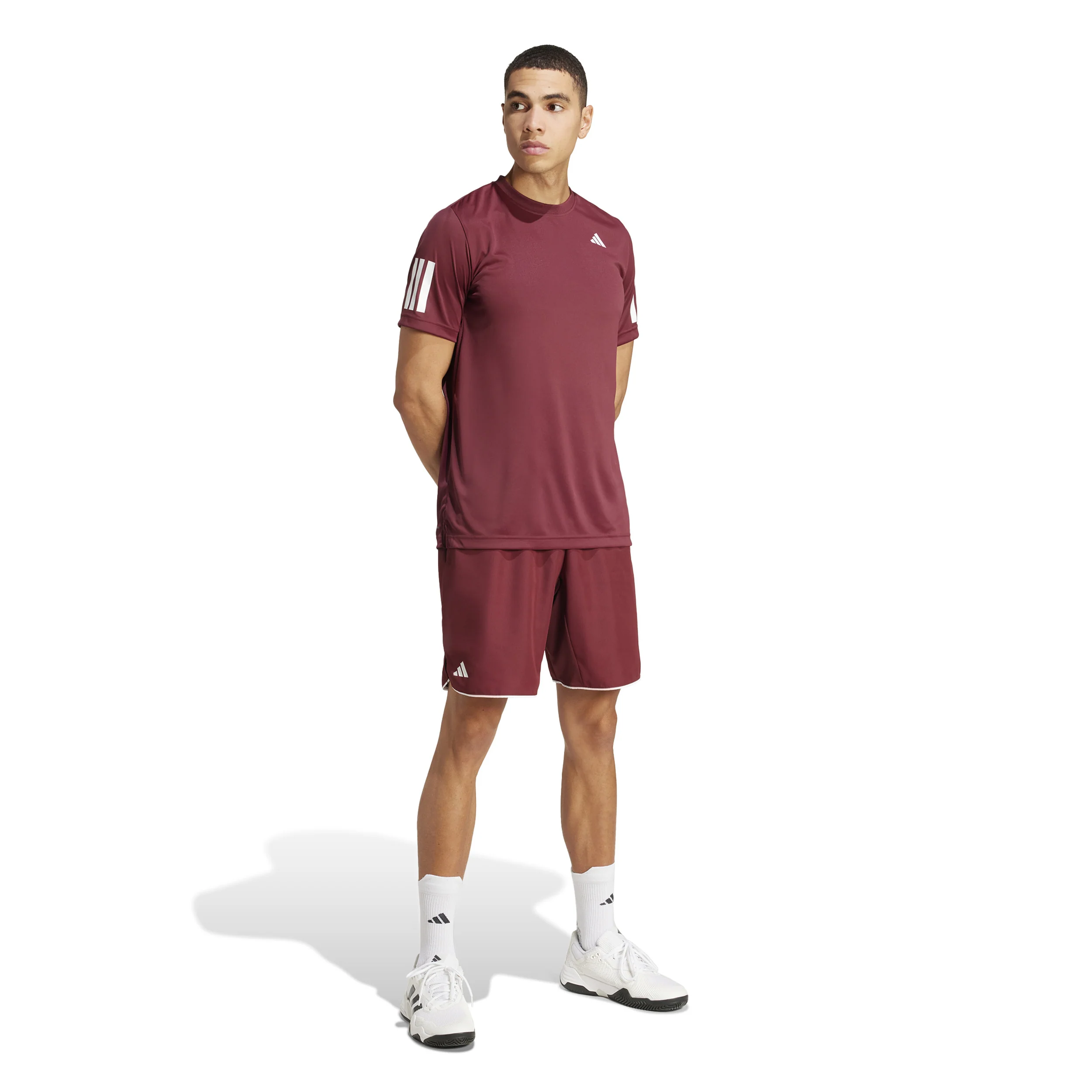 Club 7in Shorts Herren-Dunkelrot - Image 5