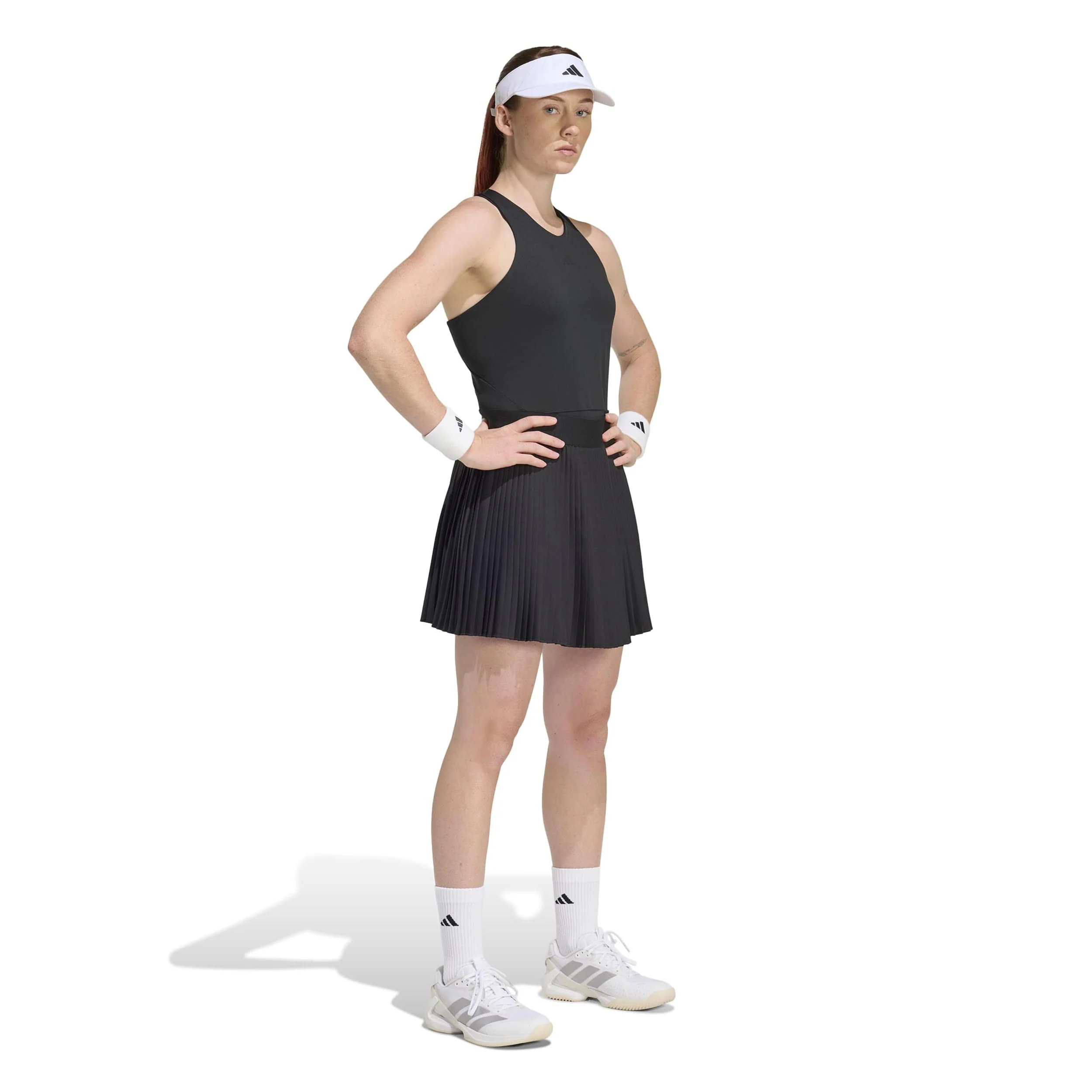 Club Pleated Long Rock Damen-schwarz - Image 4