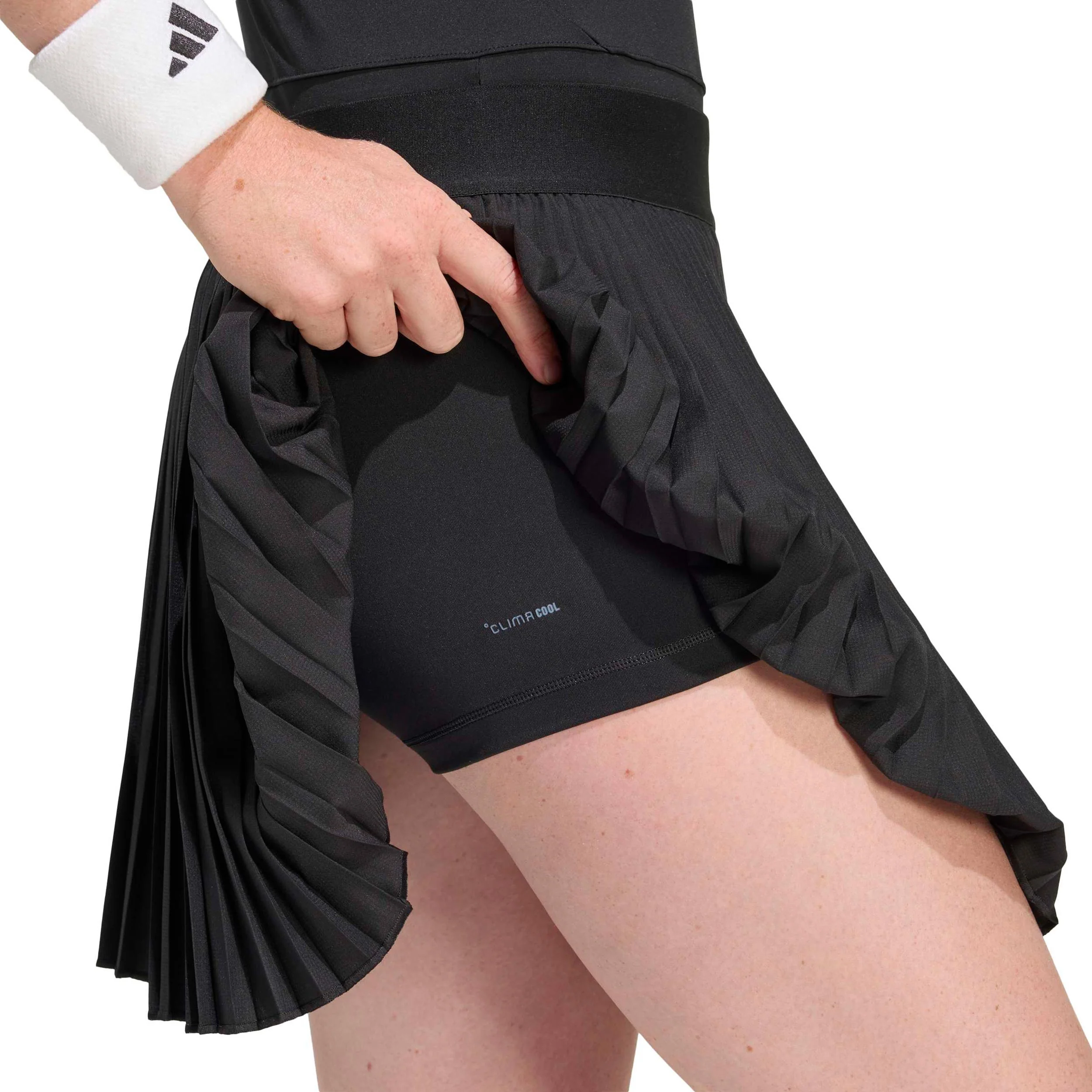 Club Pleated Long Rock Damen-schwarz - Image 5