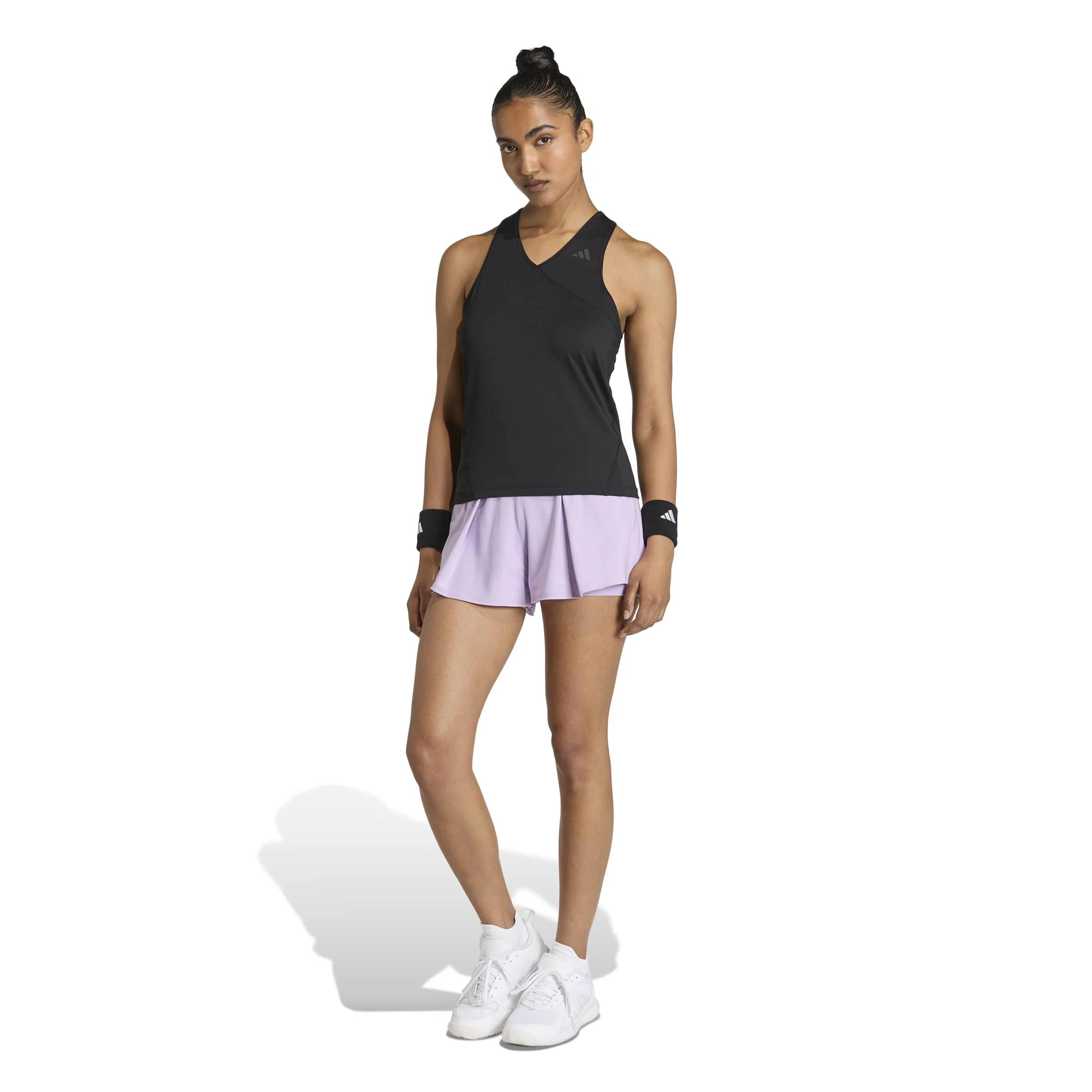 Club V-Neck Tank-Top Damen-schwarz - Image 4