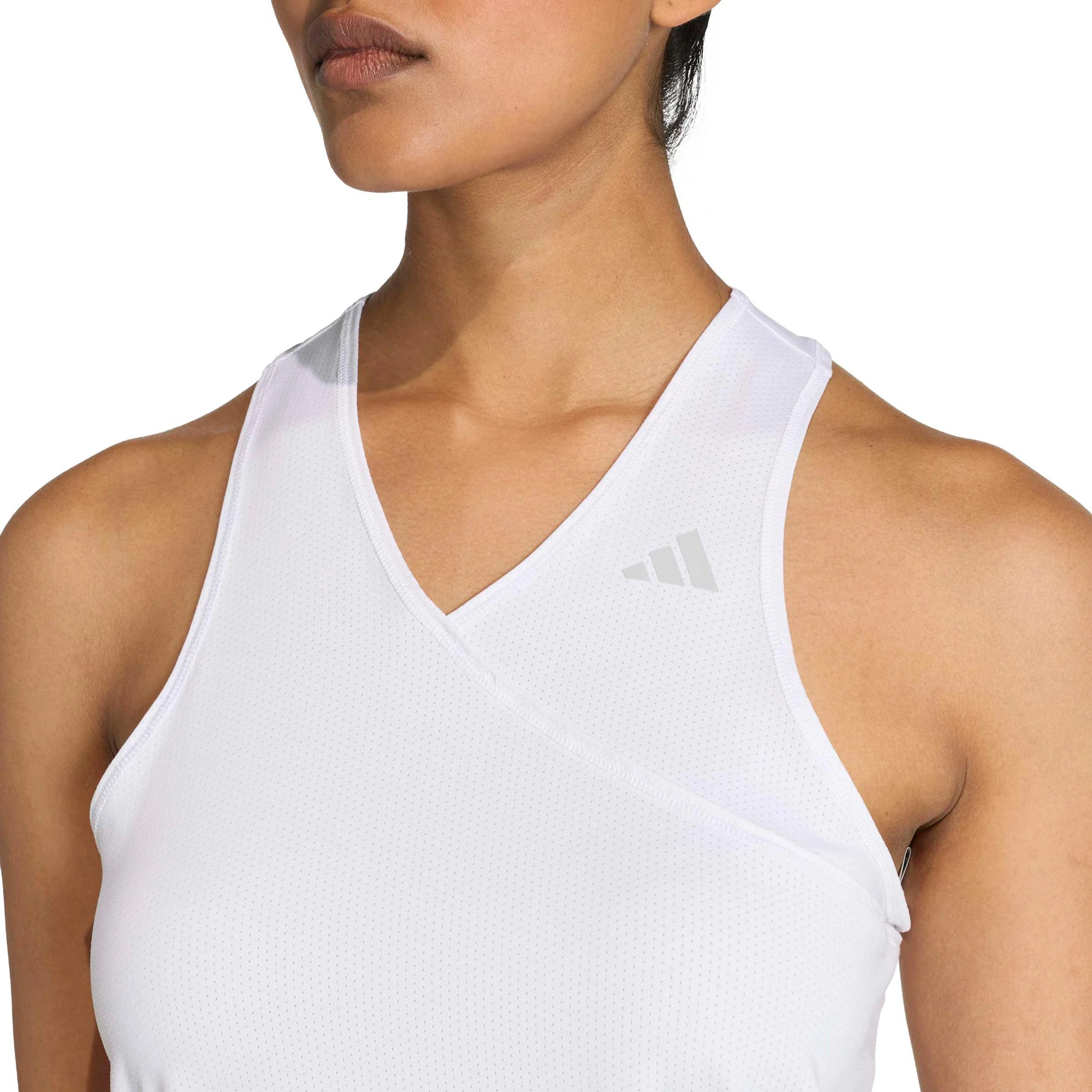 Club V-Neck Tank-Top Damen-weiß - Image 5