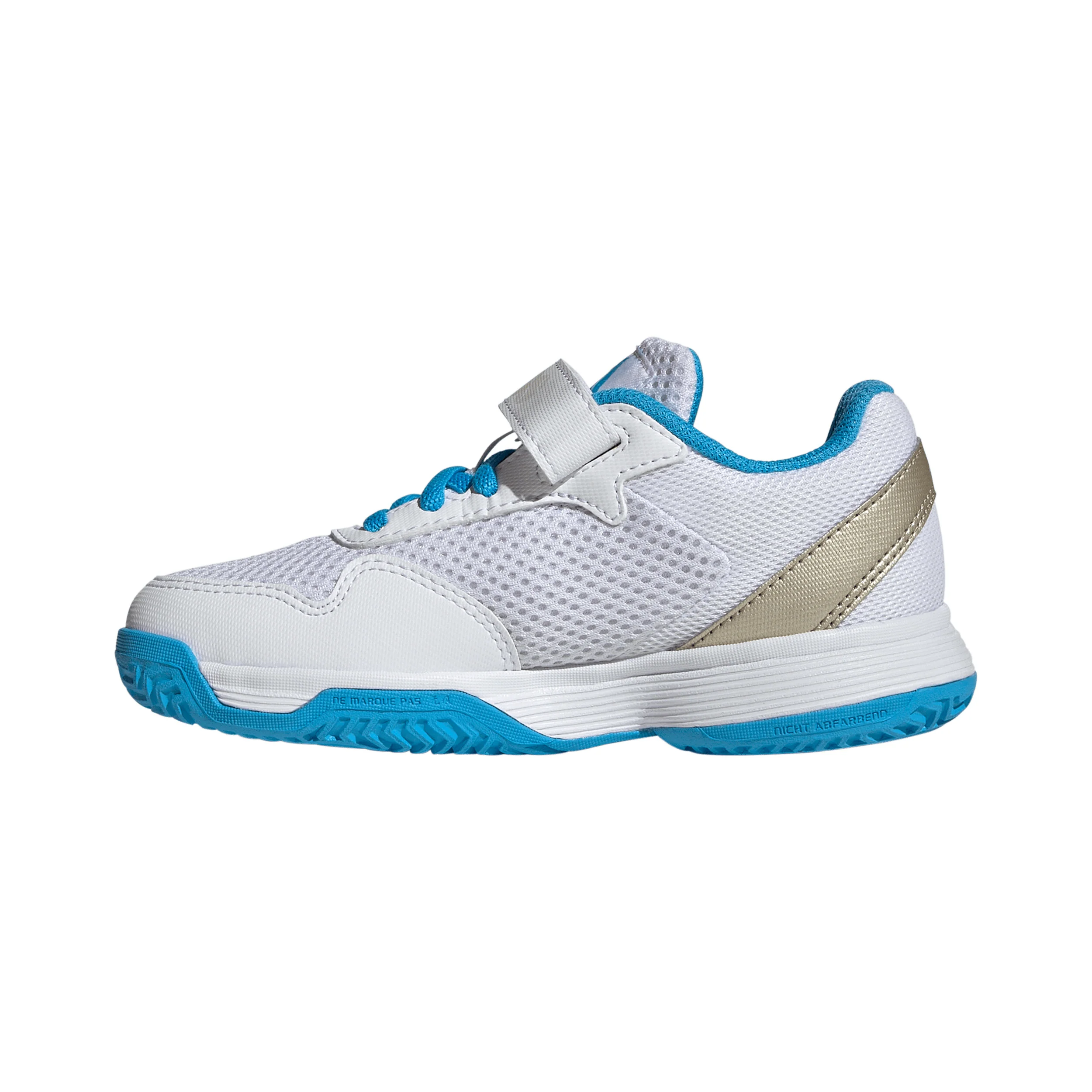 Courtflash CF Sandplatzschuh Kinder - weiß, silber - Image 2