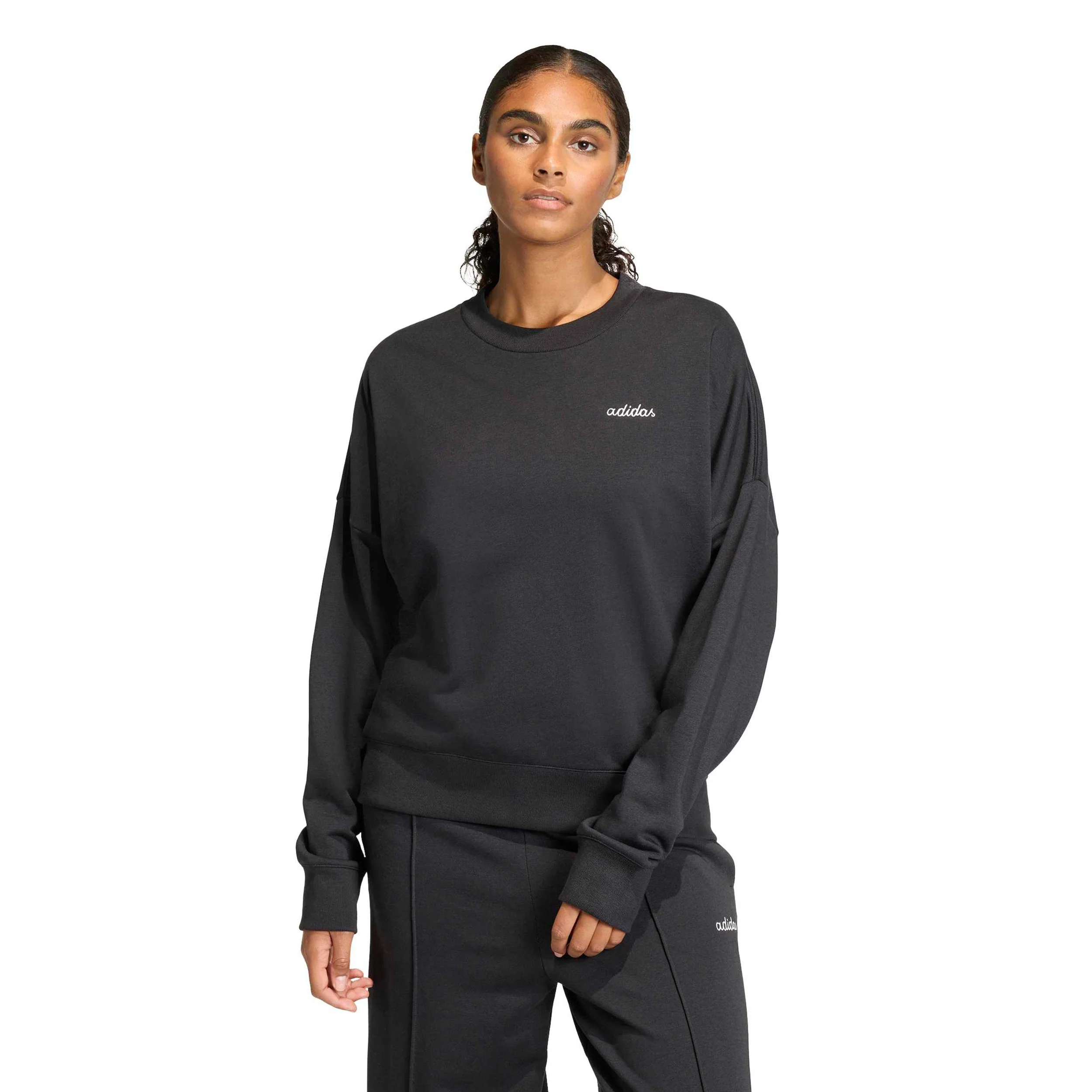 Crew Sweatshirt Damen-schwarz - Image 2