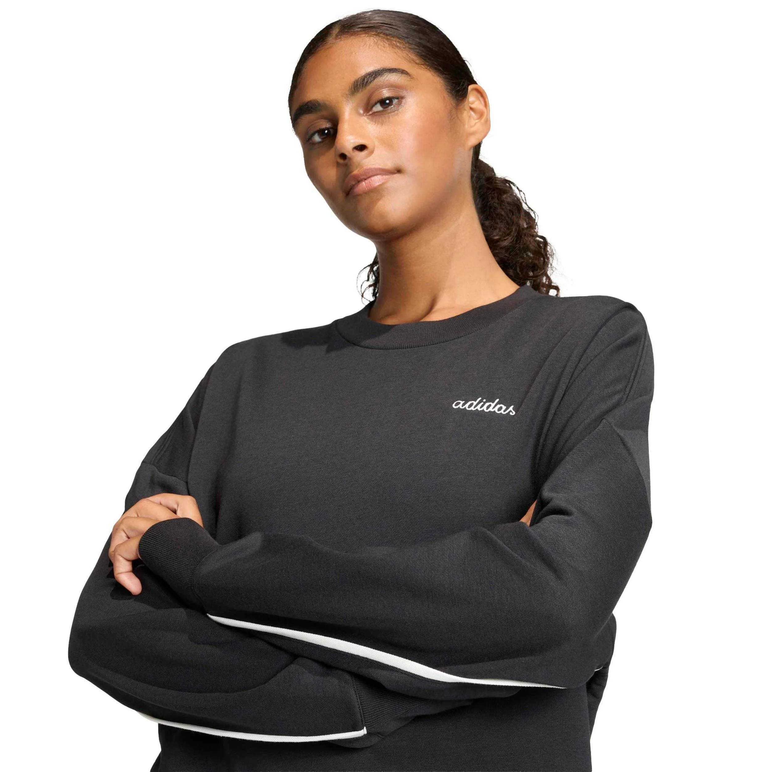 Crew Sweatshirt Damen-schwarz - Image 6
