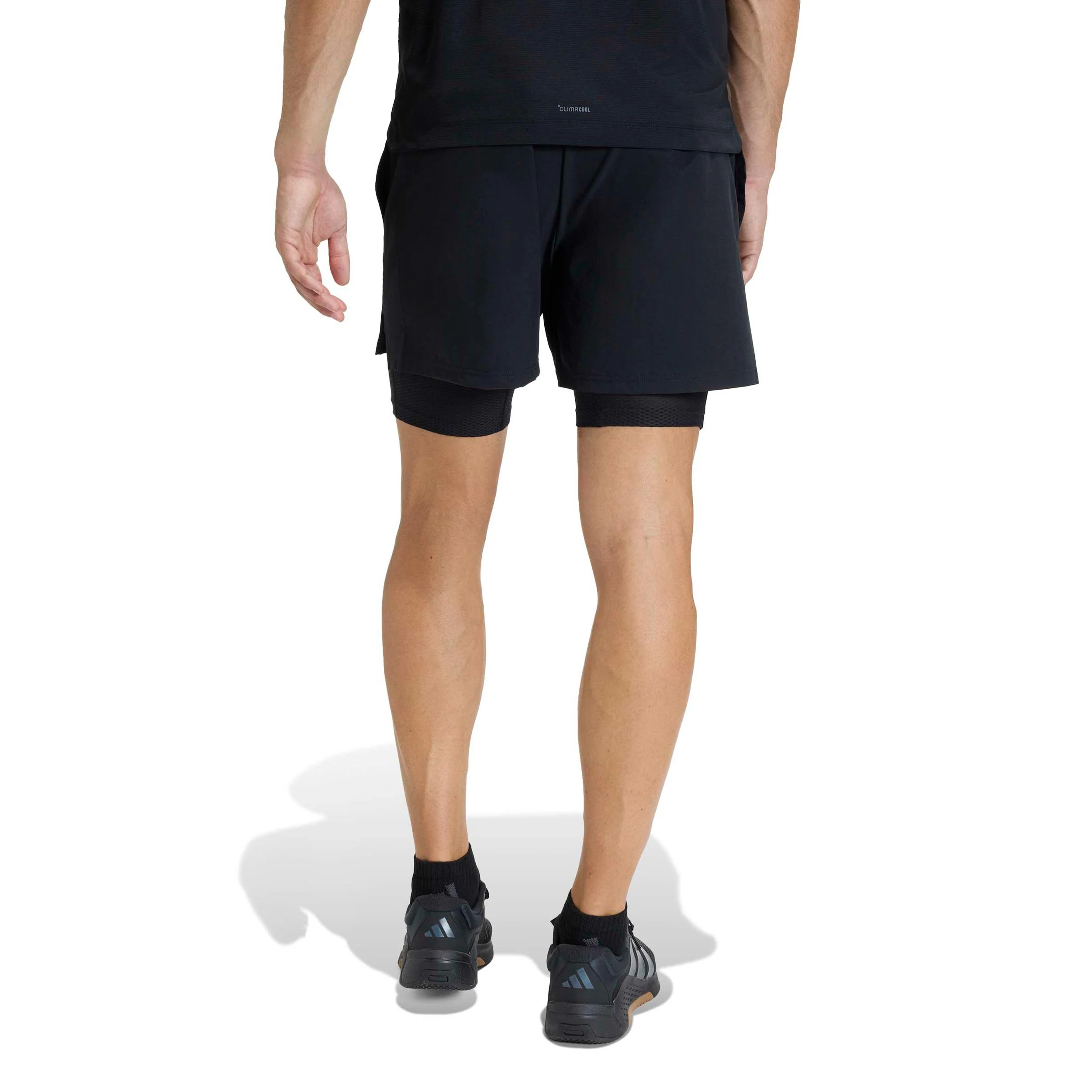 D4T 2in1 Shorts Herren-schwarz - Image 3