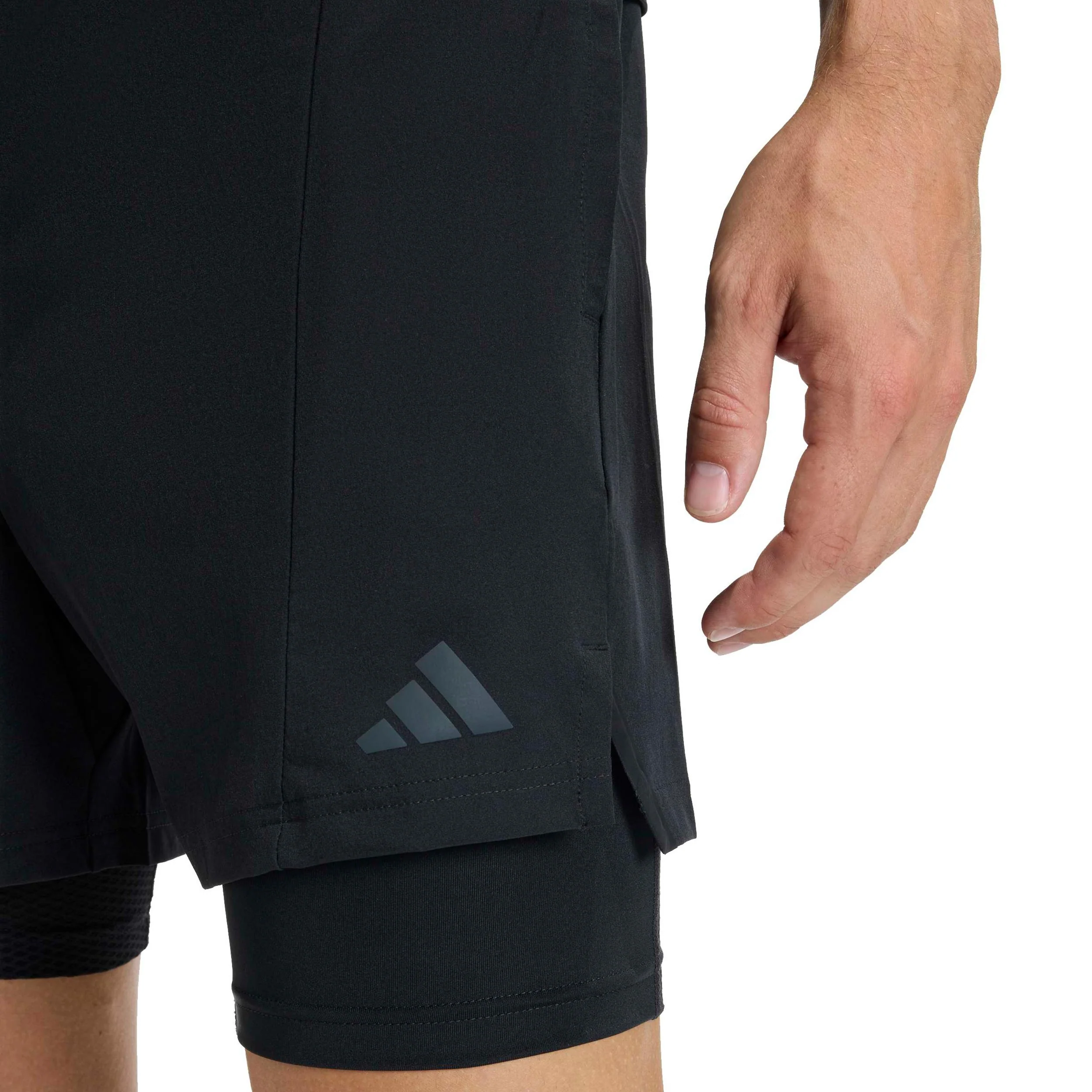 D4T 2in1 Shorts Herren-schwarz - Image 5