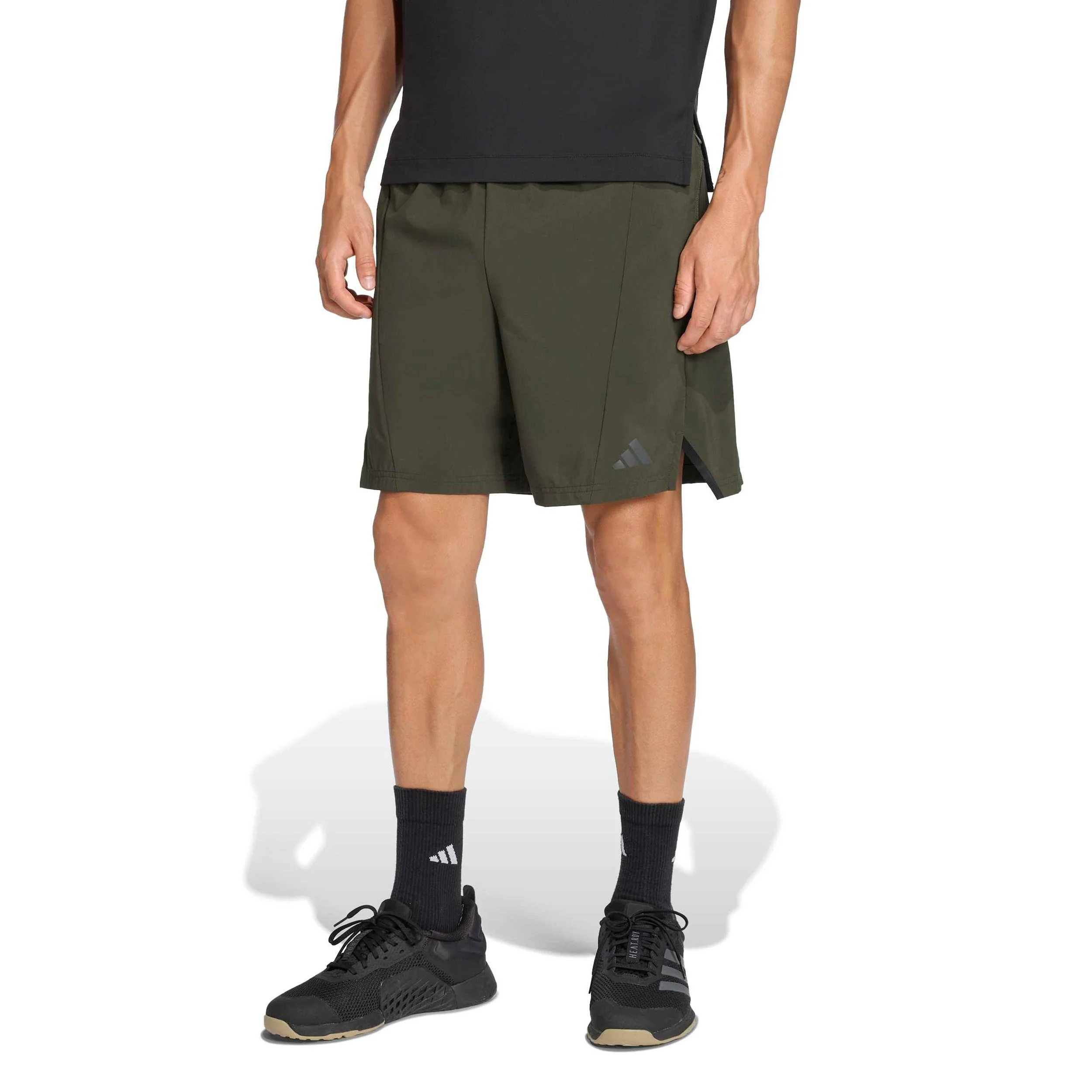 D4T 7Inch Shorts Herren-dunkelgrün