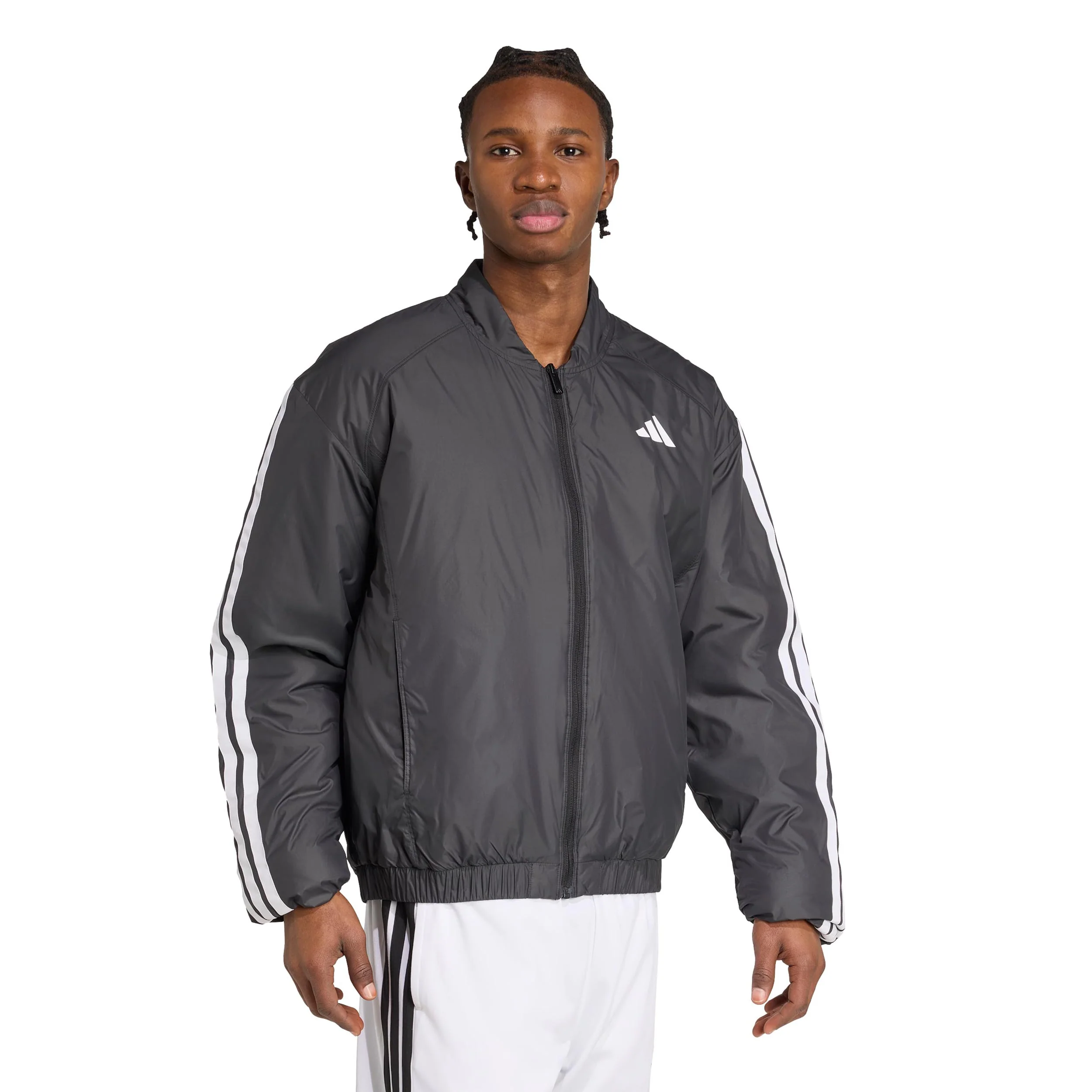 Essential 3Stripes Trainingsjacke Herren-Schwarz - Image 4