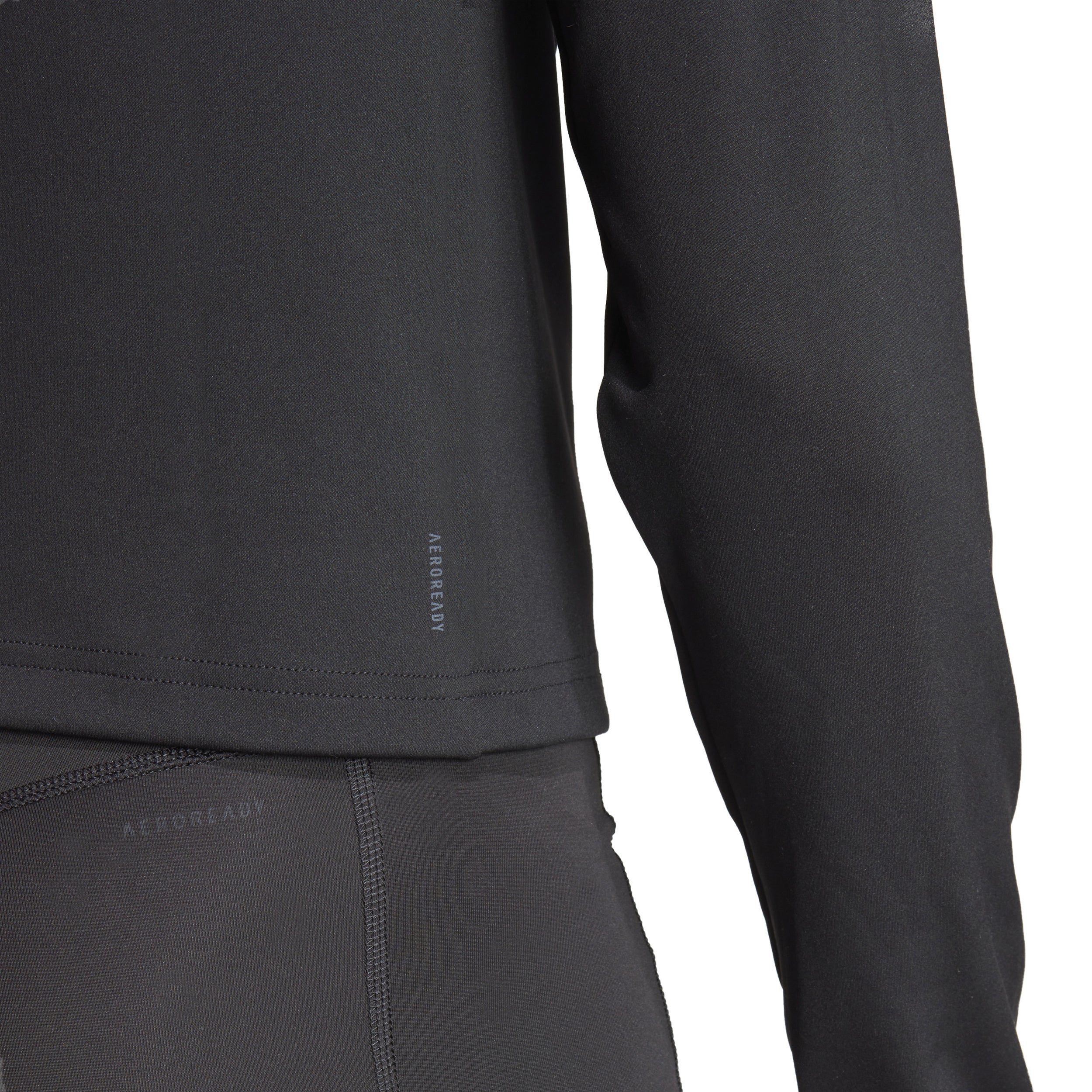 Essentials 1/4 Zip Longsleeve Damen-Schwarz - Image 6