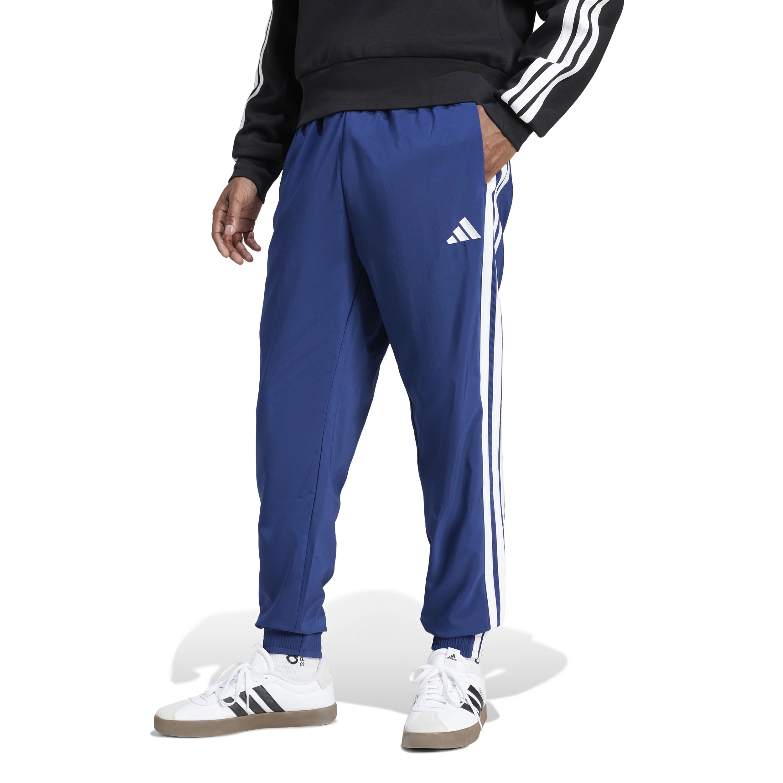 Essentials 3Stripes Woven Trainingshose Herren - blau - Image 2