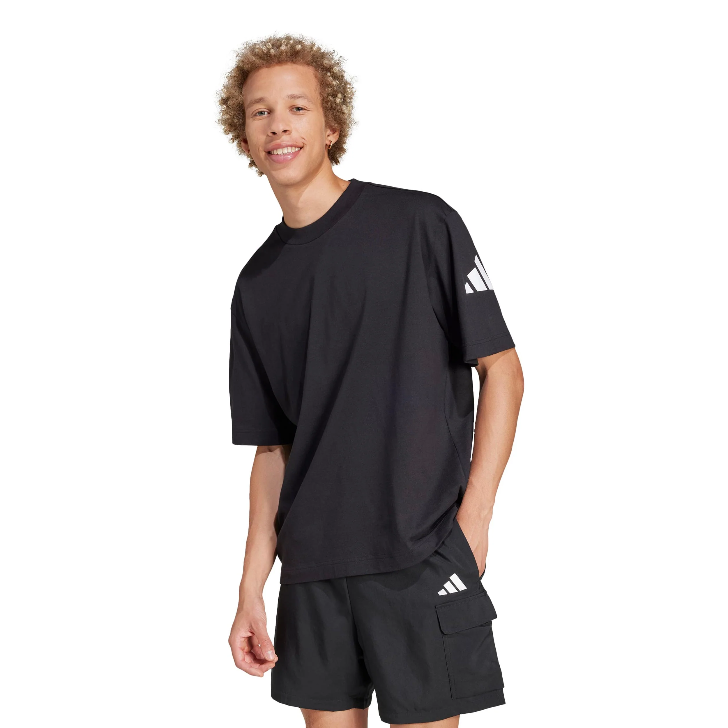 Essentials Loose Fit T-Shirt Herren-schwarz - Image 2