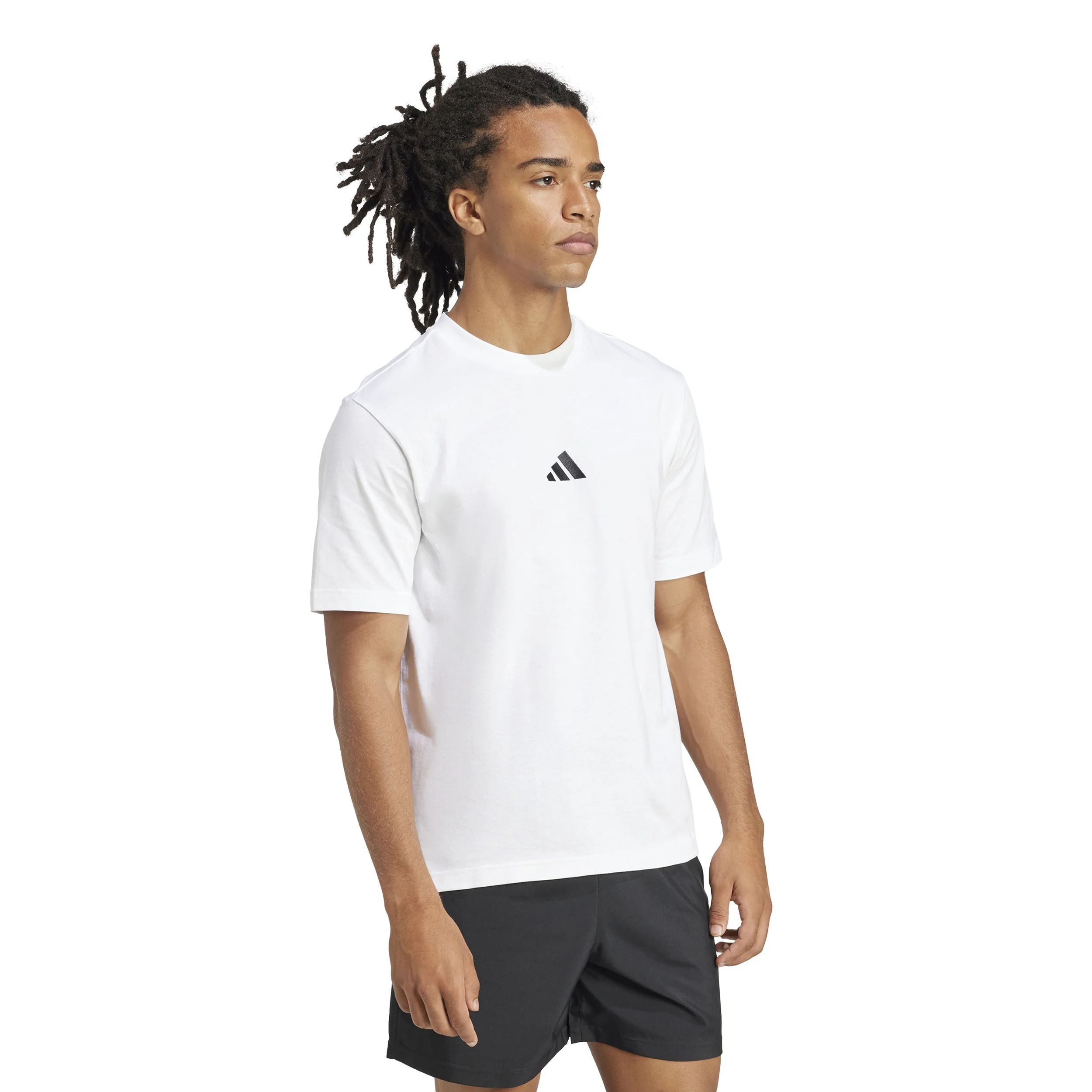 Essentials Small Logo T-Shirt Herren - weiß, - Image 4