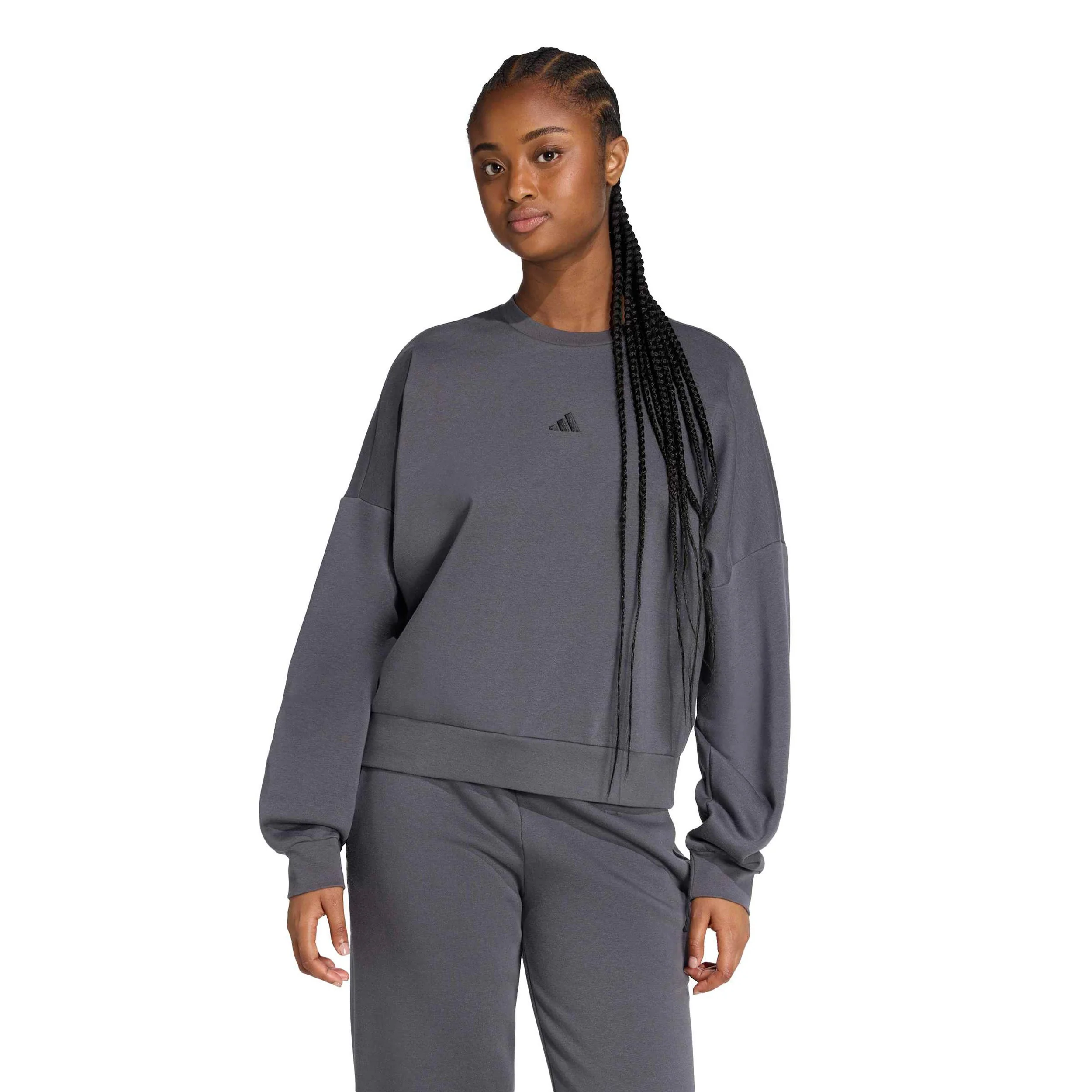 Essentials Sweatshirt Damen-grau, schwarz - Image 2