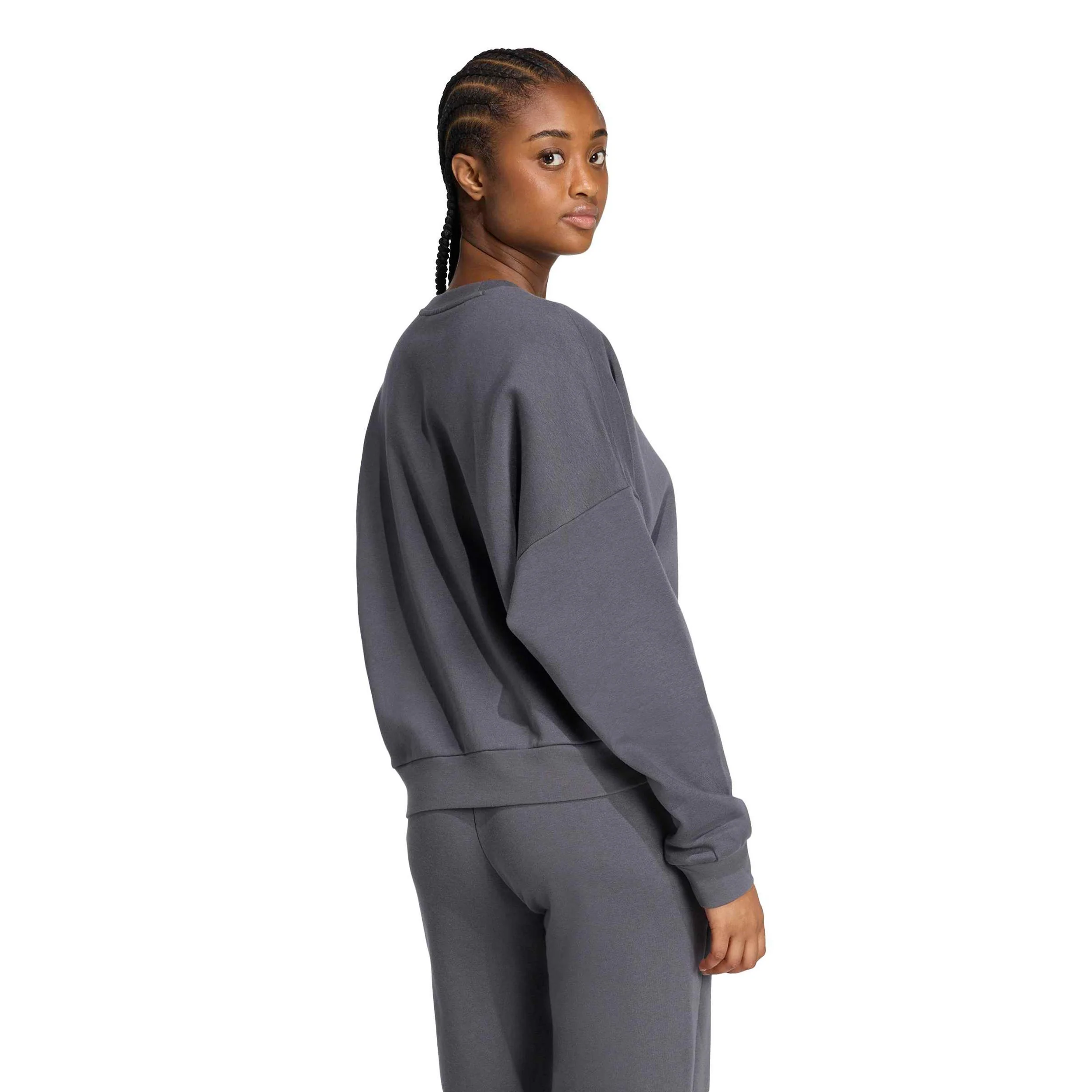 Essentials Sweatshirt Damen-grau, schwarz - Image 3