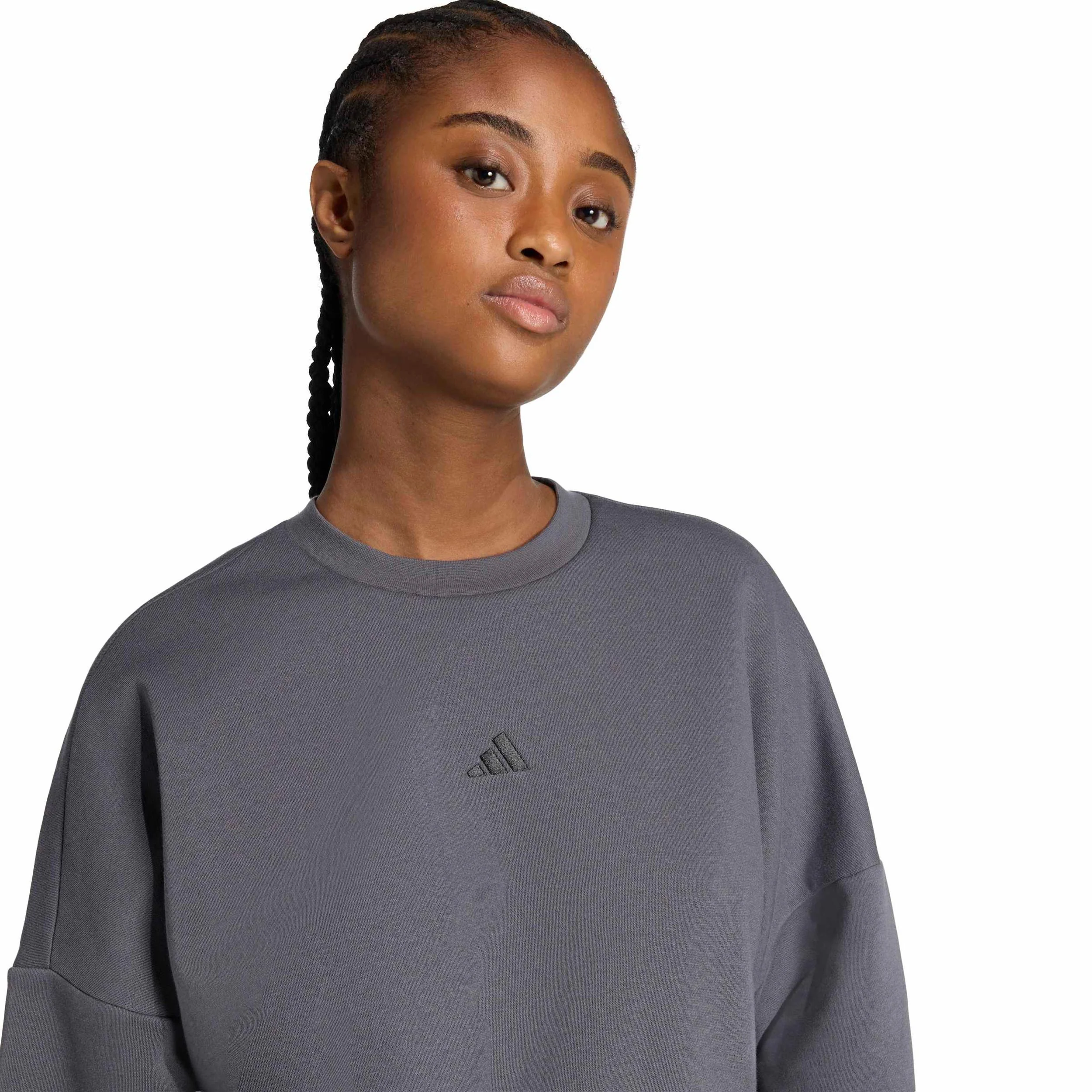 Essentials Sweatshirt Damen-grau, schwarz - Image 5