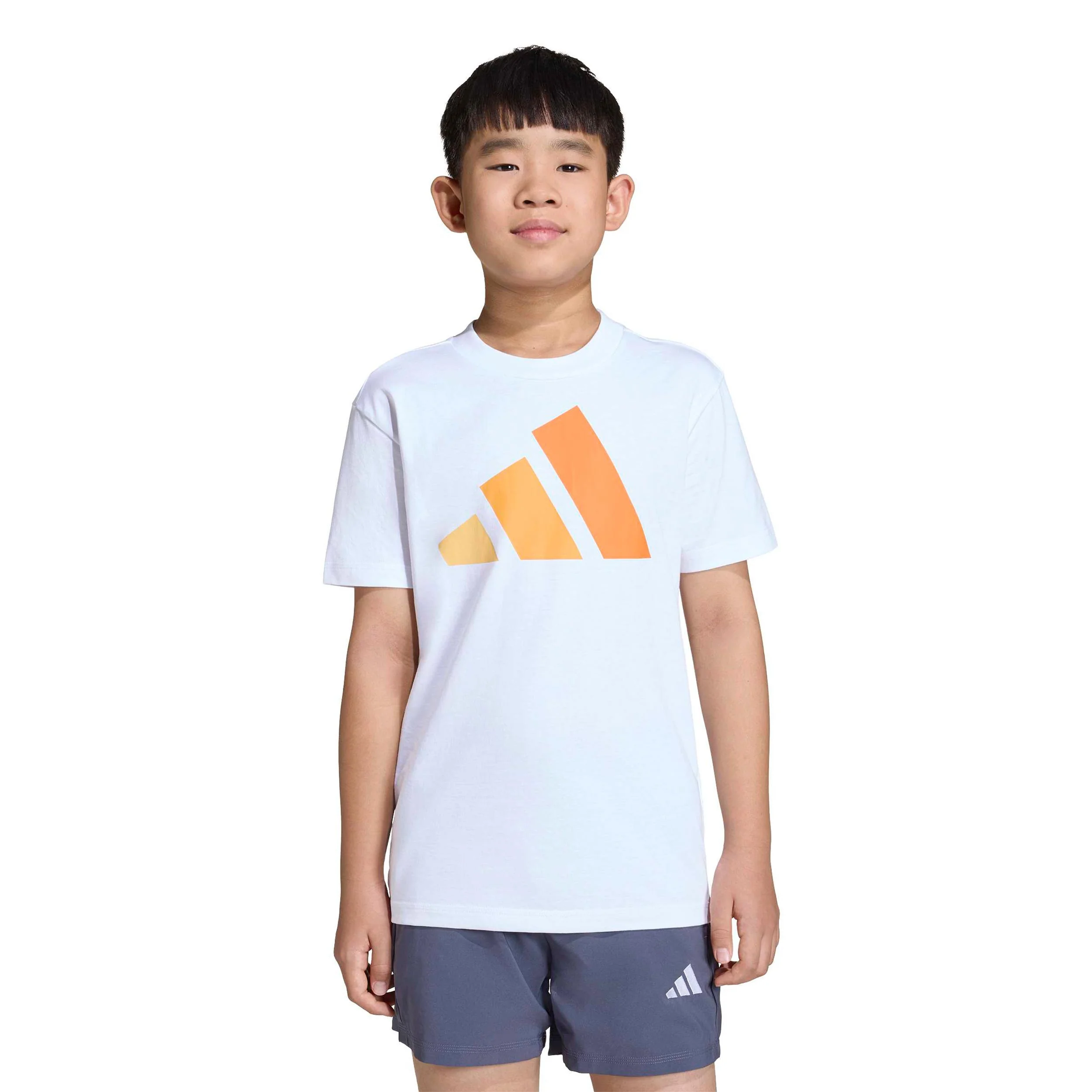 Essentials T-Shirt Kinder - weiß, orange - Image 2