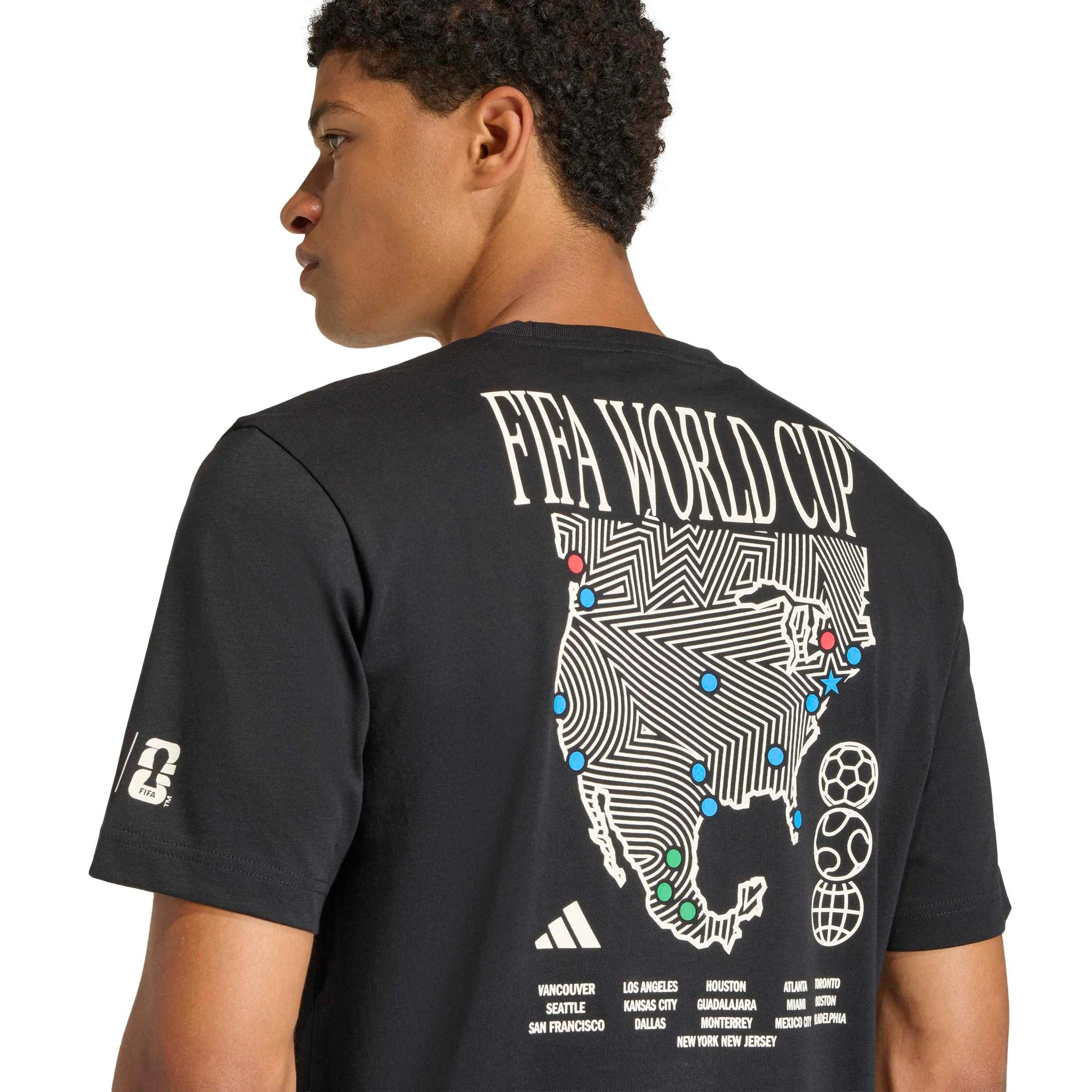 FIFA WC MAP Graphic T-Shirt Herren - schwarz, mehrfarbig - Image 6
