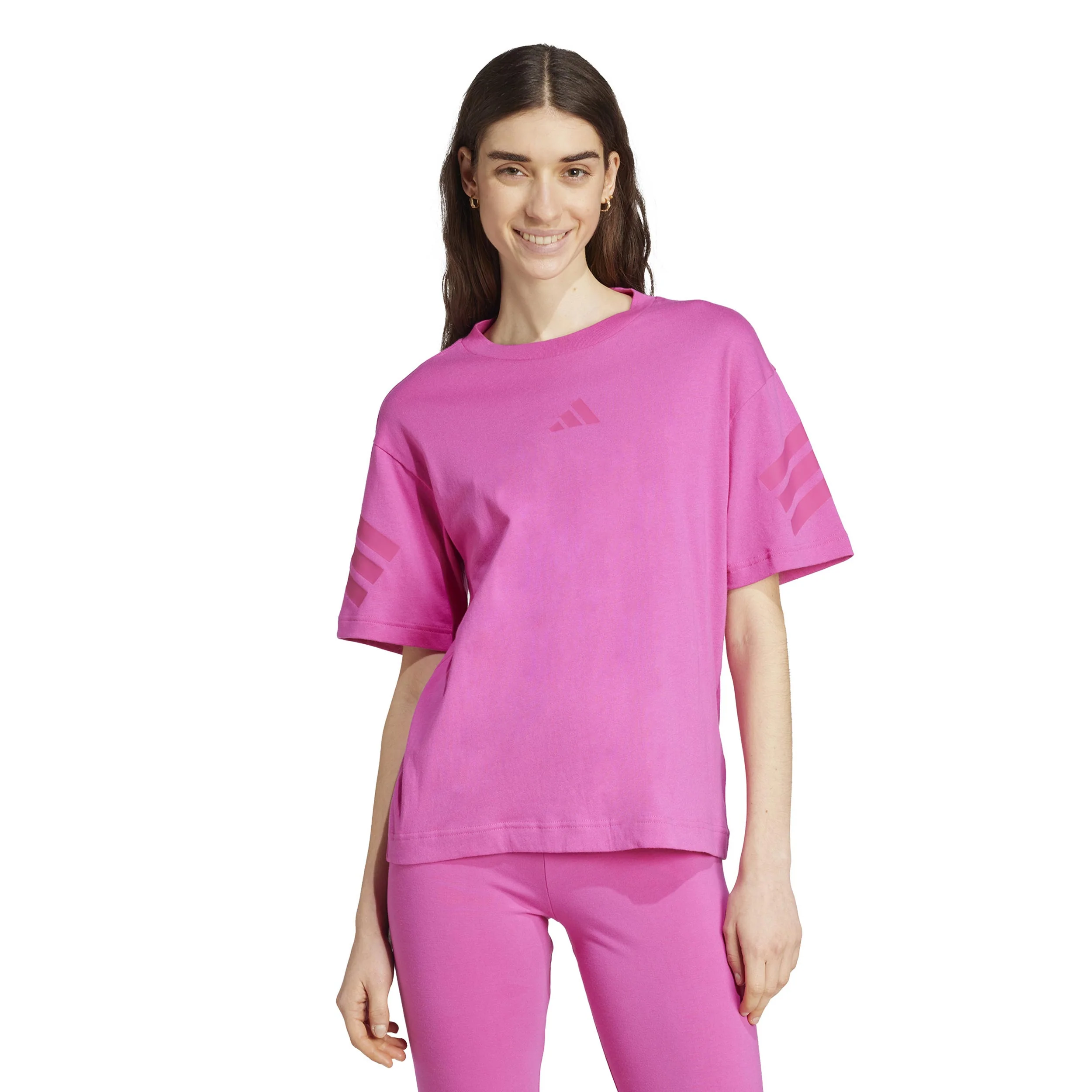 Future Icon 3Stripes T-Shirt Damen-Pink - Image 2