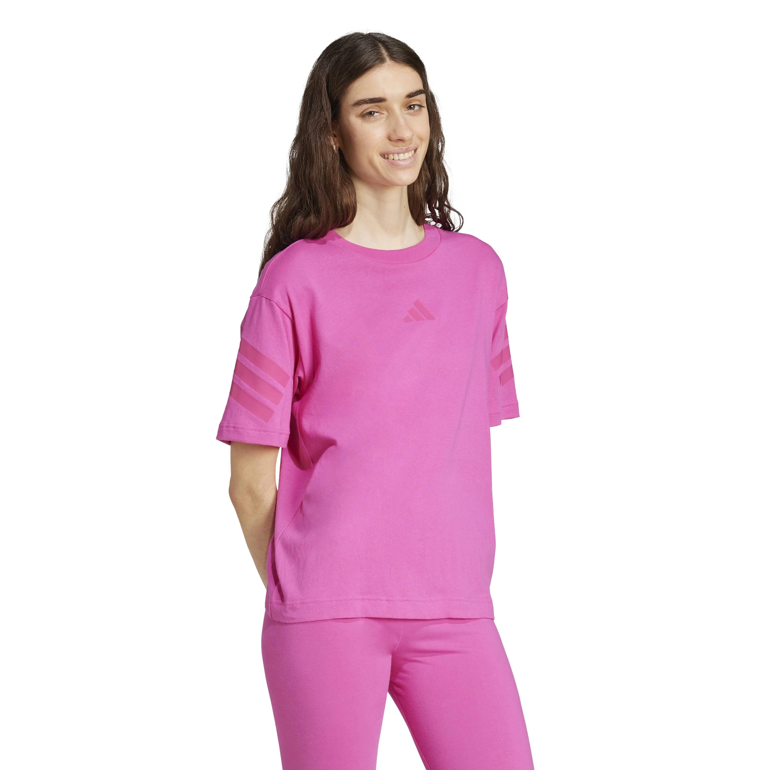 Future Icon 3Stripes T-Shirt Damen-Pink - Image 4
